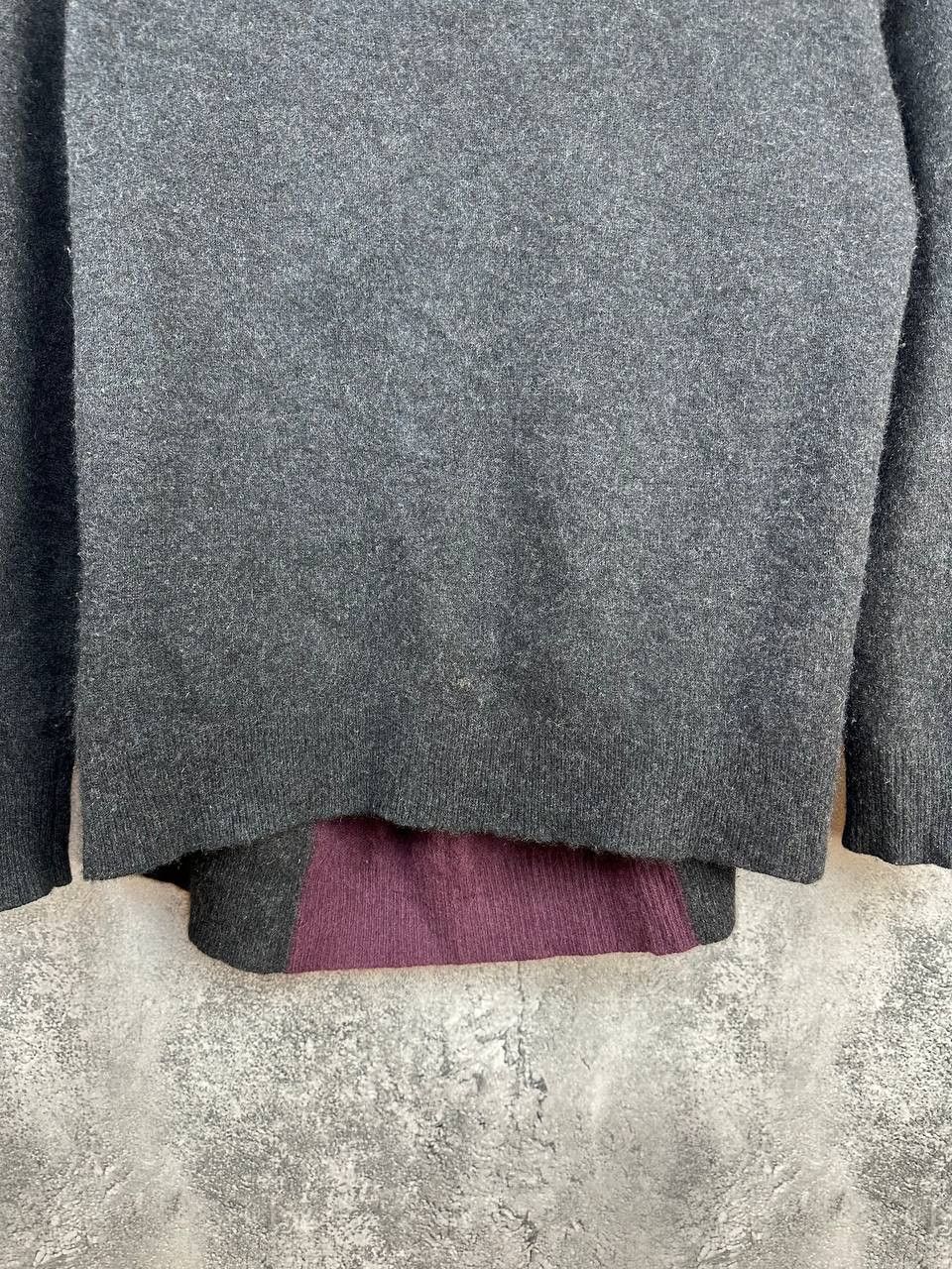 360Cashmere 360Cashmere Charcoal 100% Cashmere Heathered Sweater Relaxed Size S / US 4 / IT 40 - 7 Thumbnail
