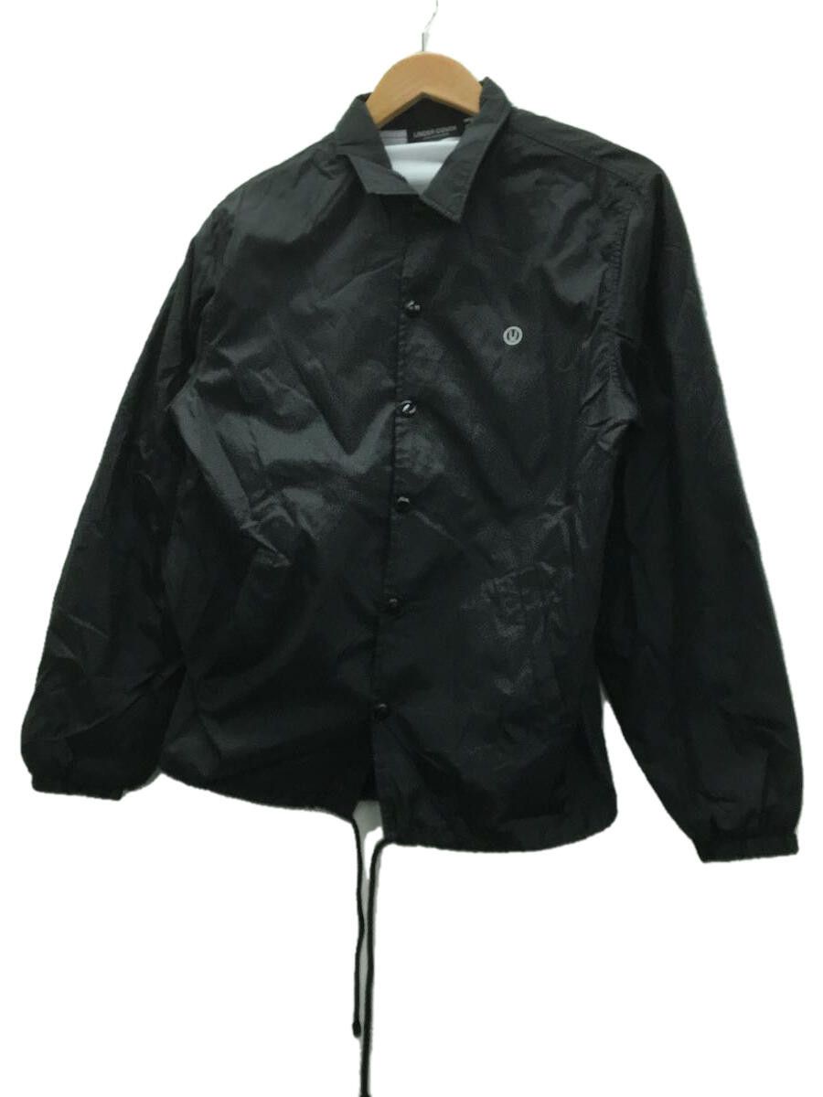 image of Undercover Jacket Nylon Button Noise Maker Print Inseam Pocket Black, Men's (Size Small)