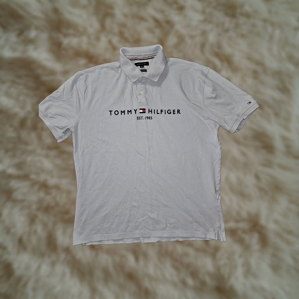 Tommy Hilfiger Tommy Hilfiger Polo Shirt Mens 2XL Regular Fit Stretch Embroidered Logo Polo Shirt Casual 90s City Classic Preppy Mens Size US XXL / EU 58 / 5 - 1 Thumbnail