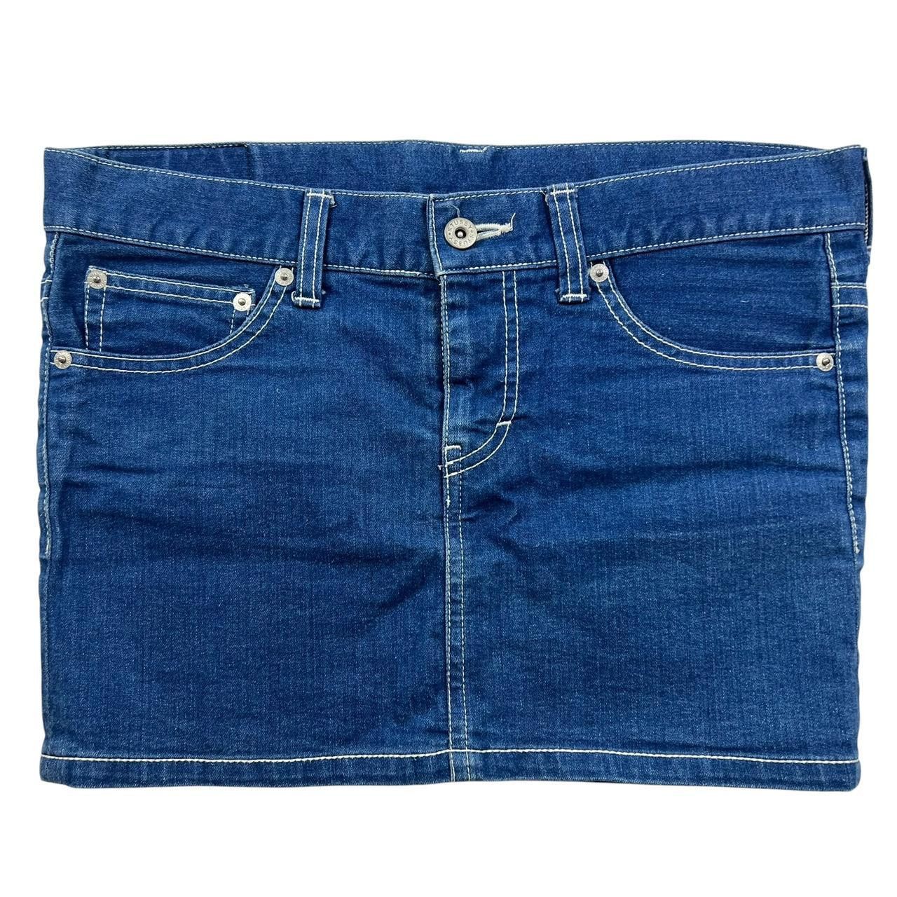 Stussy Vintage Stussy Denim Skirt - Waist: 34” Size 34" / US 12 / IT 48 - 2 Thumbnail