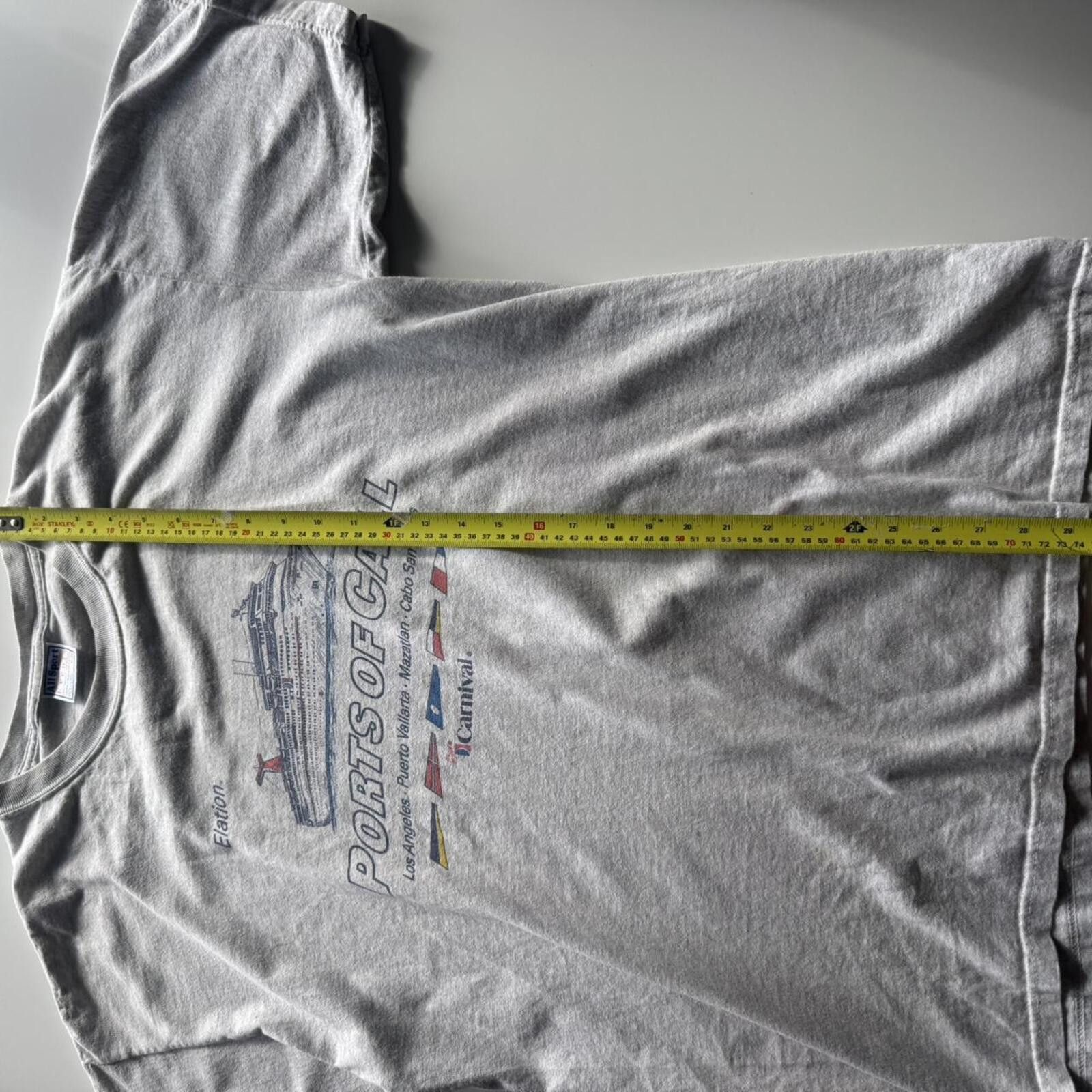 Other Vintage Carnival “Ports Of Call” Cruise T-Shirt Size US XL / EU 56 / 4 - 4 Thumbnail