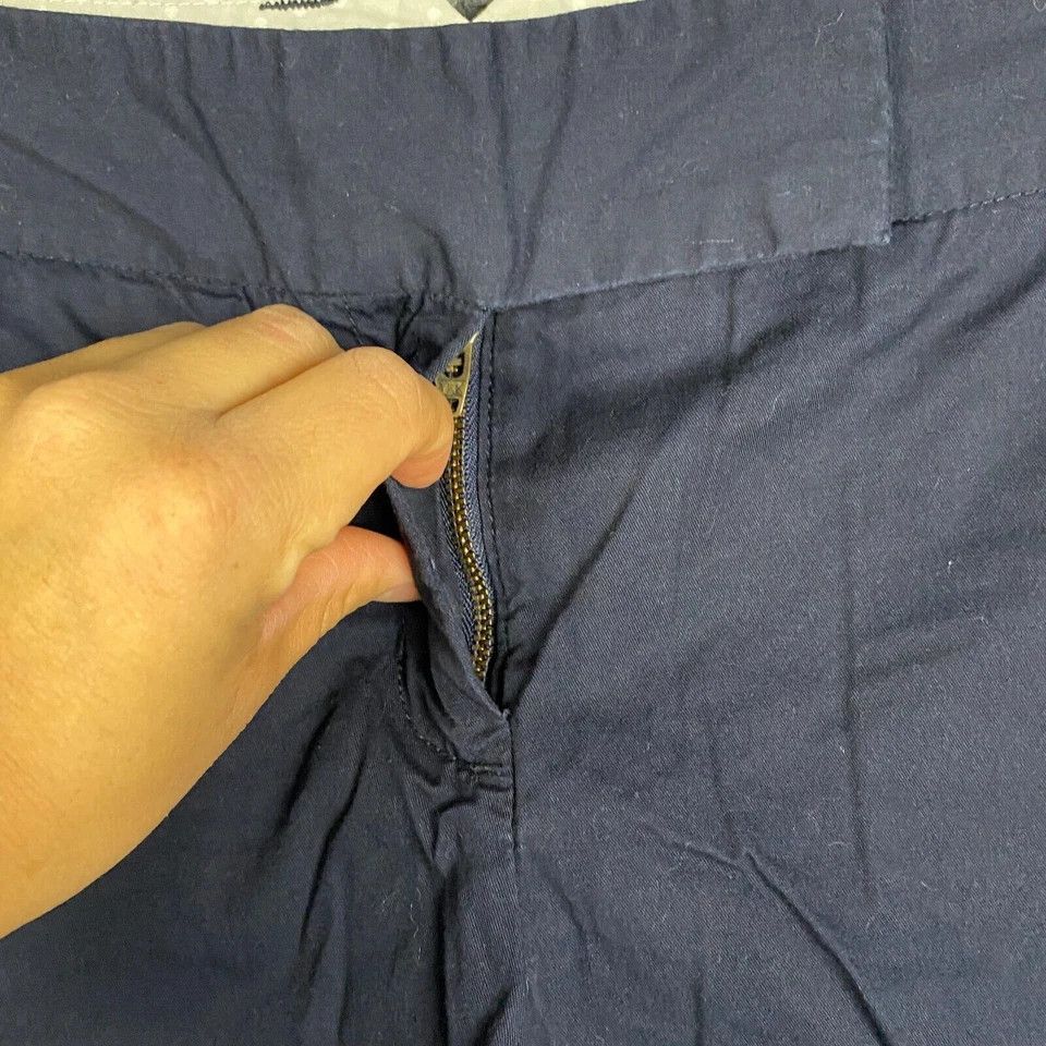 J.Crew J Crew Chino Classic Twill Shorts Women's Size 4 Blue Cotton Size 27" / US 4 / IT 40 - 2 Thumbnail