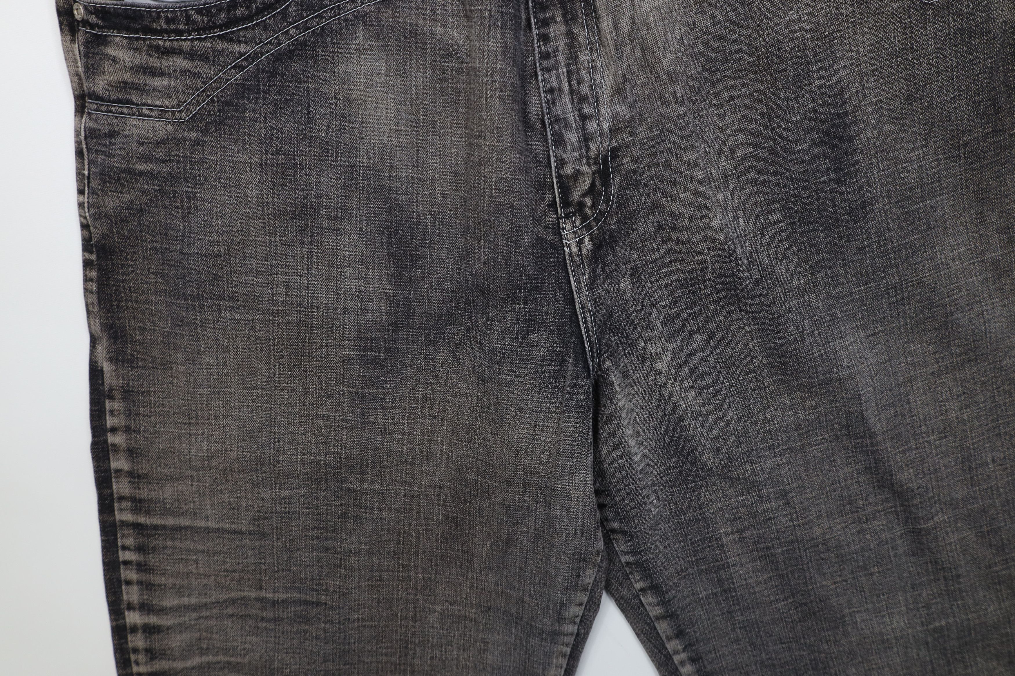 Vintage Vintage 90s Y2K Streetwear Tie Cuff Capris Denim Jeans Black Size US 42 / EU 58 - 7 Thumbnail