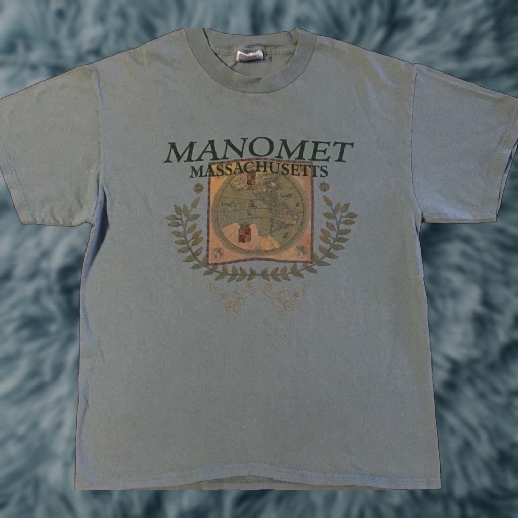 Sunflower VINTAGE Manomet Massachusetts Faded Shirt M Blue 90s Beach Grunge Surf Flower Logo T-Shirt Mens Size US M / EU 48-50 / 2 - 1 Thumbnail