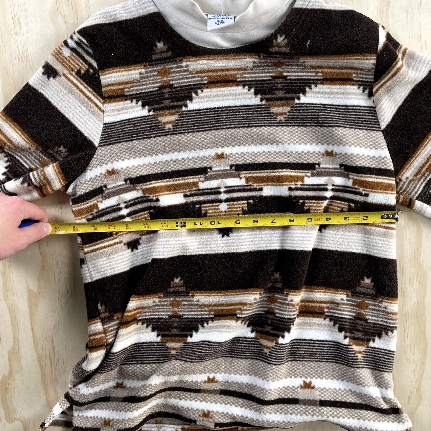 Blair Blair Sweater Womens Large Multicolor Aztec Fleece Mock Neck Pullover Size L / US 10 / IT 46 - 4 Thumbnail