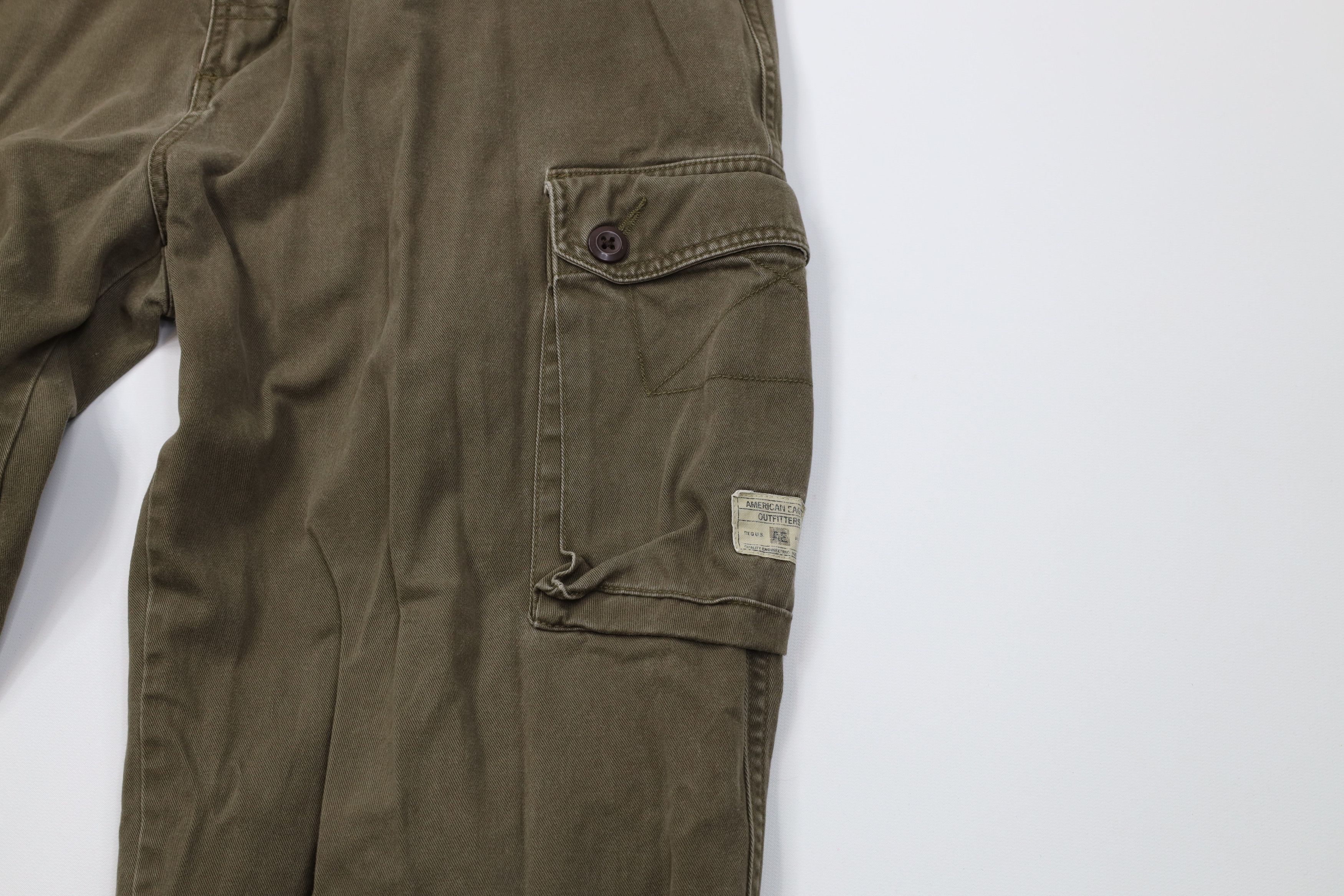American Eagle Outfitters Vintage 90s Y2K American Eagle Surplus Wide Leg Cargo Pants Size US 34 / EU 50 - 6 Thumbnail