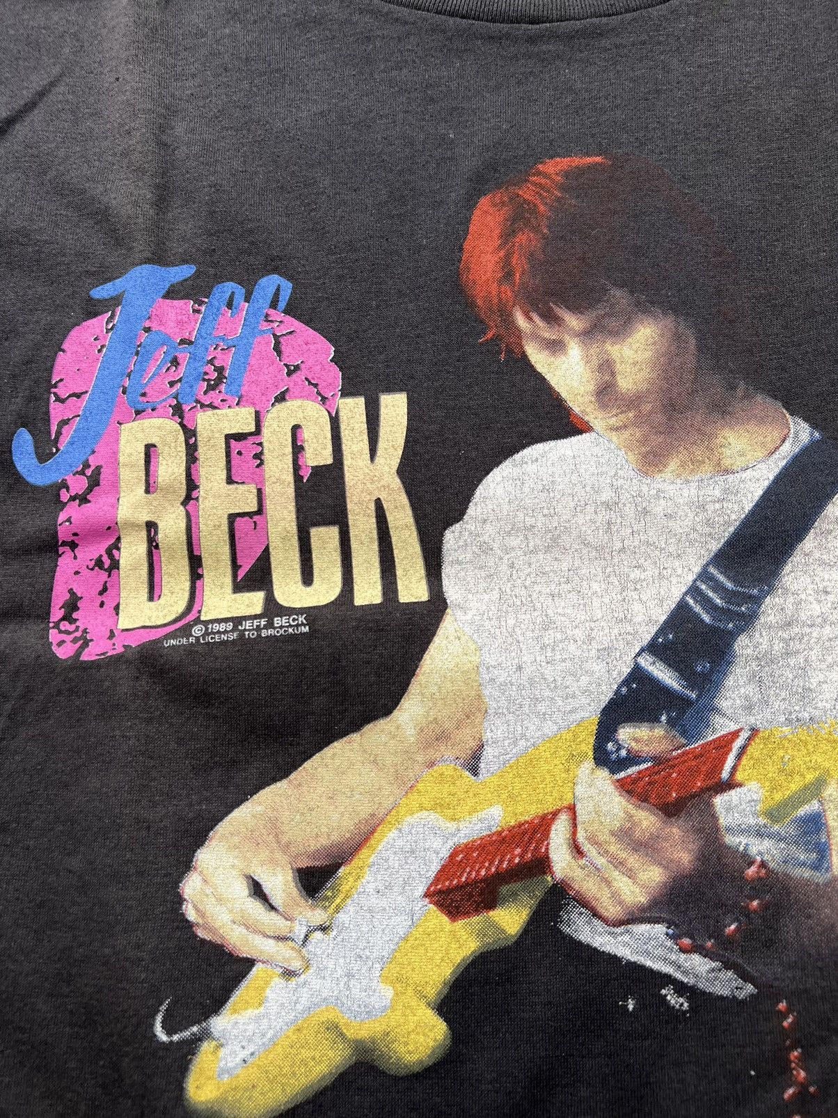 Band Tees Vintage 1989 jeff beck guitar shop world tour tee Size US L / EU 52-54 / 3 - 3 Thumbnail