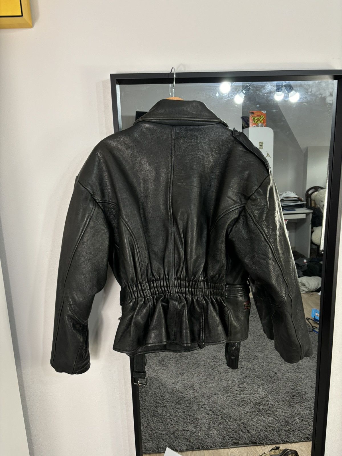 Genuine Leather × Japanese Brand 2000s Vintage Japanese Cropped Real Leather Bomber Jacket Size US M / EU 48-50 / 2 - 9 Thumbnail