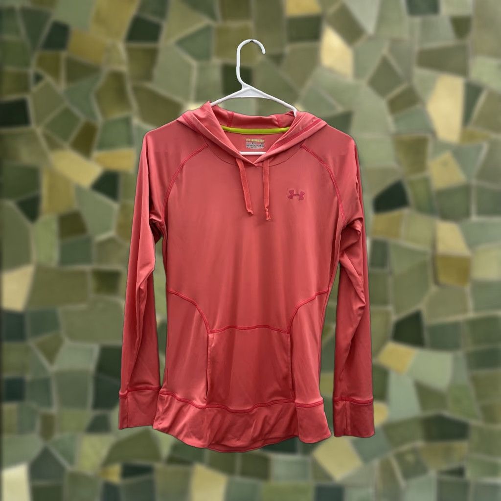 Under Armour Under Armour Womens Hoodie Pink Small Semi Fitted Long Sleeve Heatgear Athletic Shirt Mens? (Note: final answer should be the optimized title only) Size S / US 4 / IT 40 - 1 Thumbnail