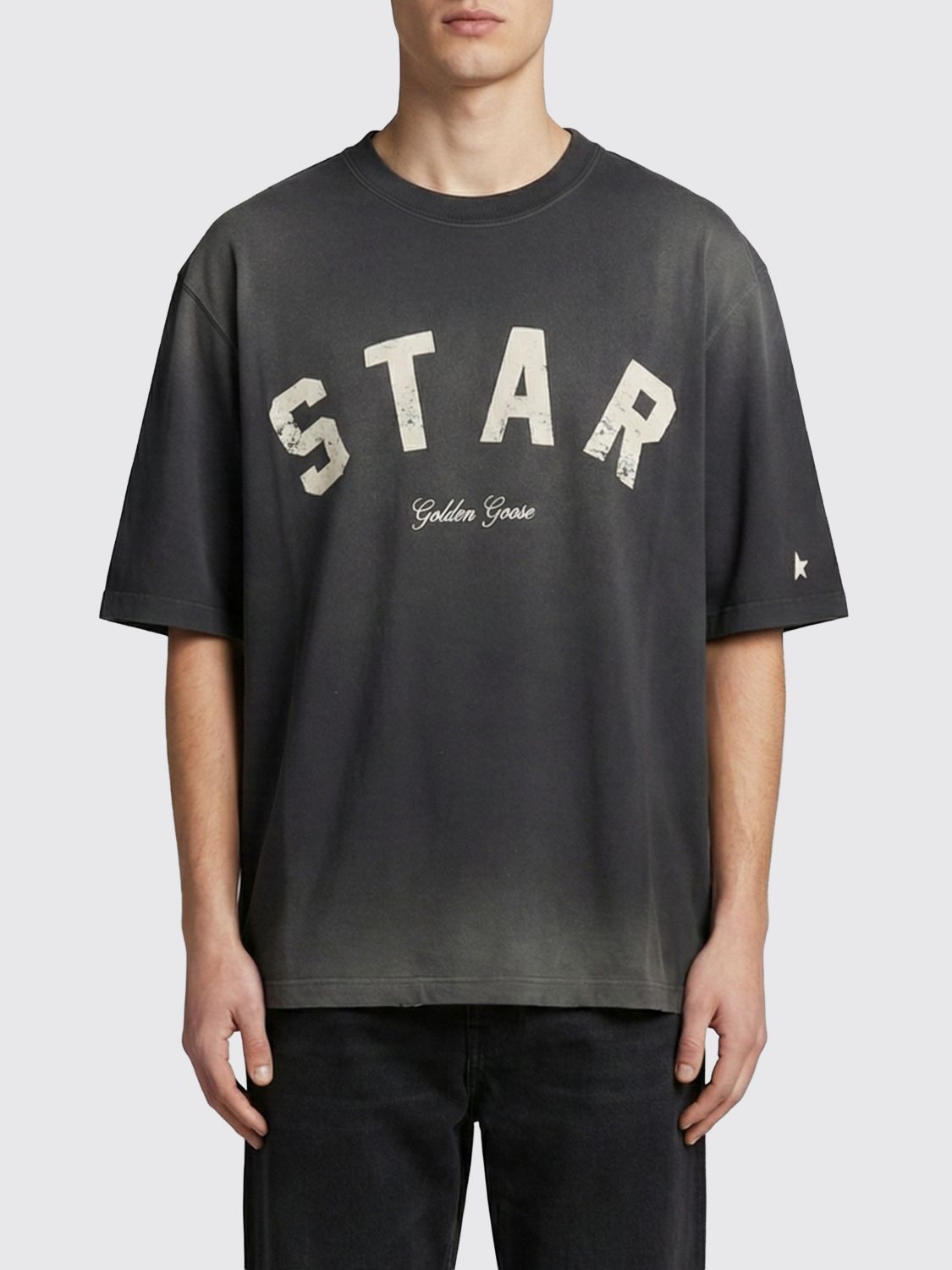 Golden Goose Golden Goose T-Shirt Men Charcoal Size US XXS / EU 40 - 1 Thumbnail