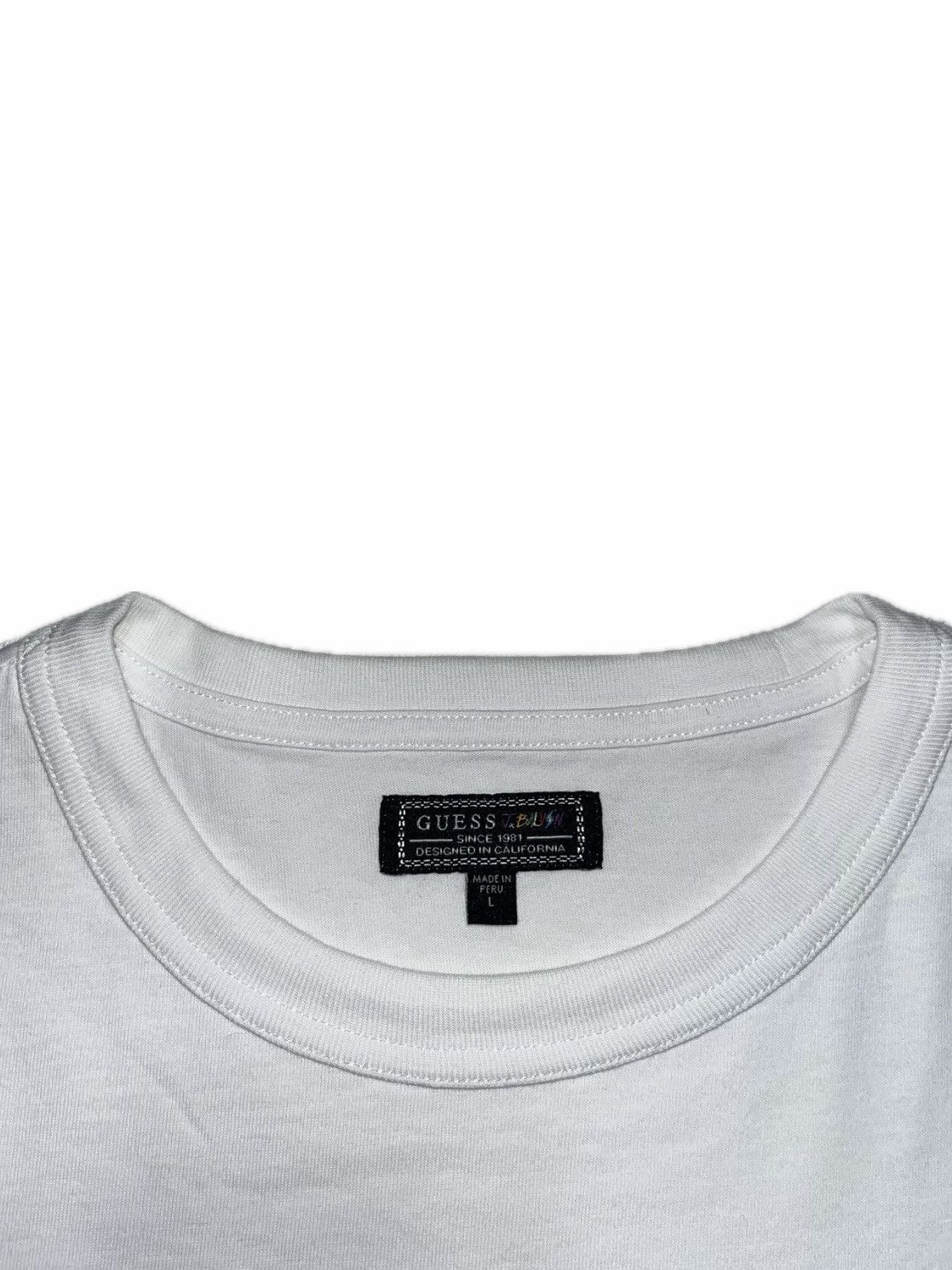 Guess × J Balvin GUESS X J BALVIN Oversize Vibras Logo Cotton T-shirt White Size US L / EU 52-54 / 3 - 4 Thumbnail