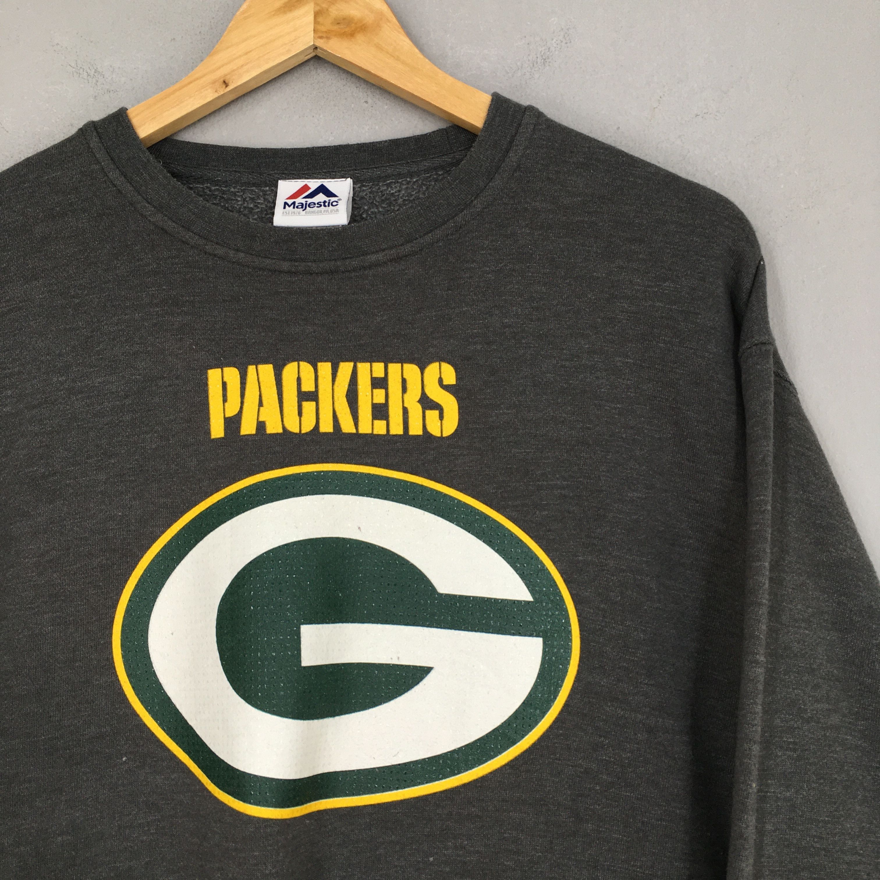 NFL Vintage Green Bay NFL Packers Gray Sweater XLarge Size US XL / EU 56 / 4 - 2 Thumbnail