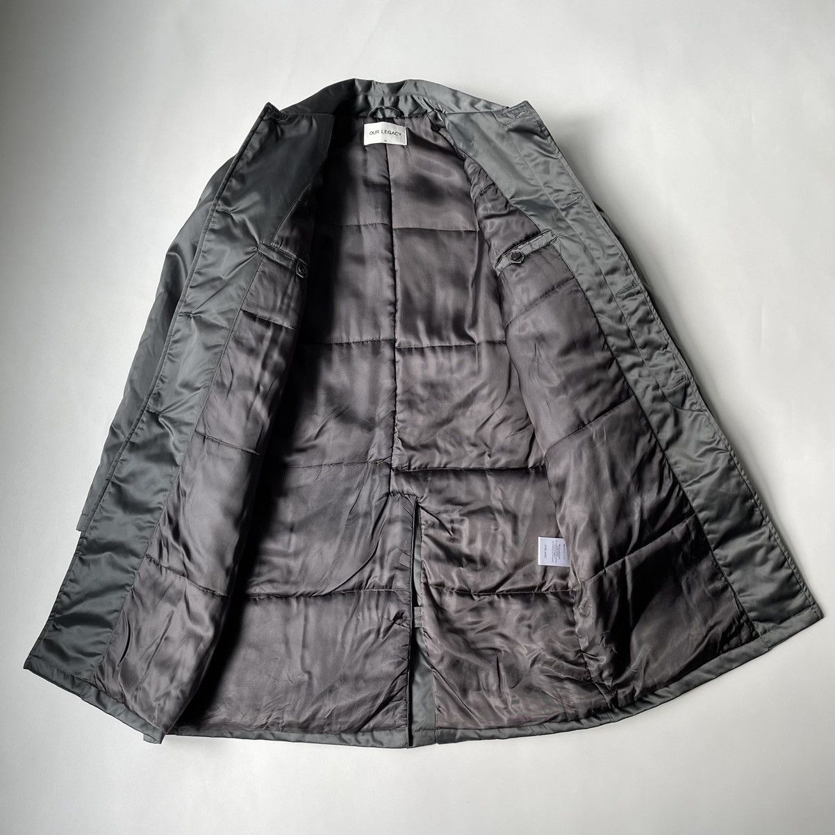 Our Legacy ‘Steel Shine’ Padded Nylon Mac Size US M / EU 48-50 / 2 - 9 Thumbnail