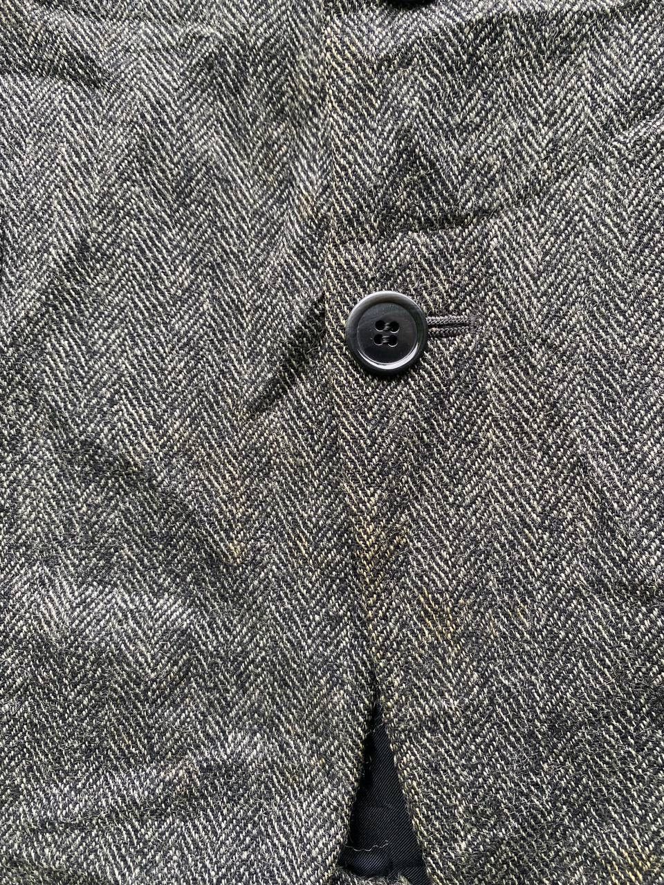 Japanese Brand Vintage Durban Basic Gear Herringbone Blazer Size 46S - 4 Thumbnail