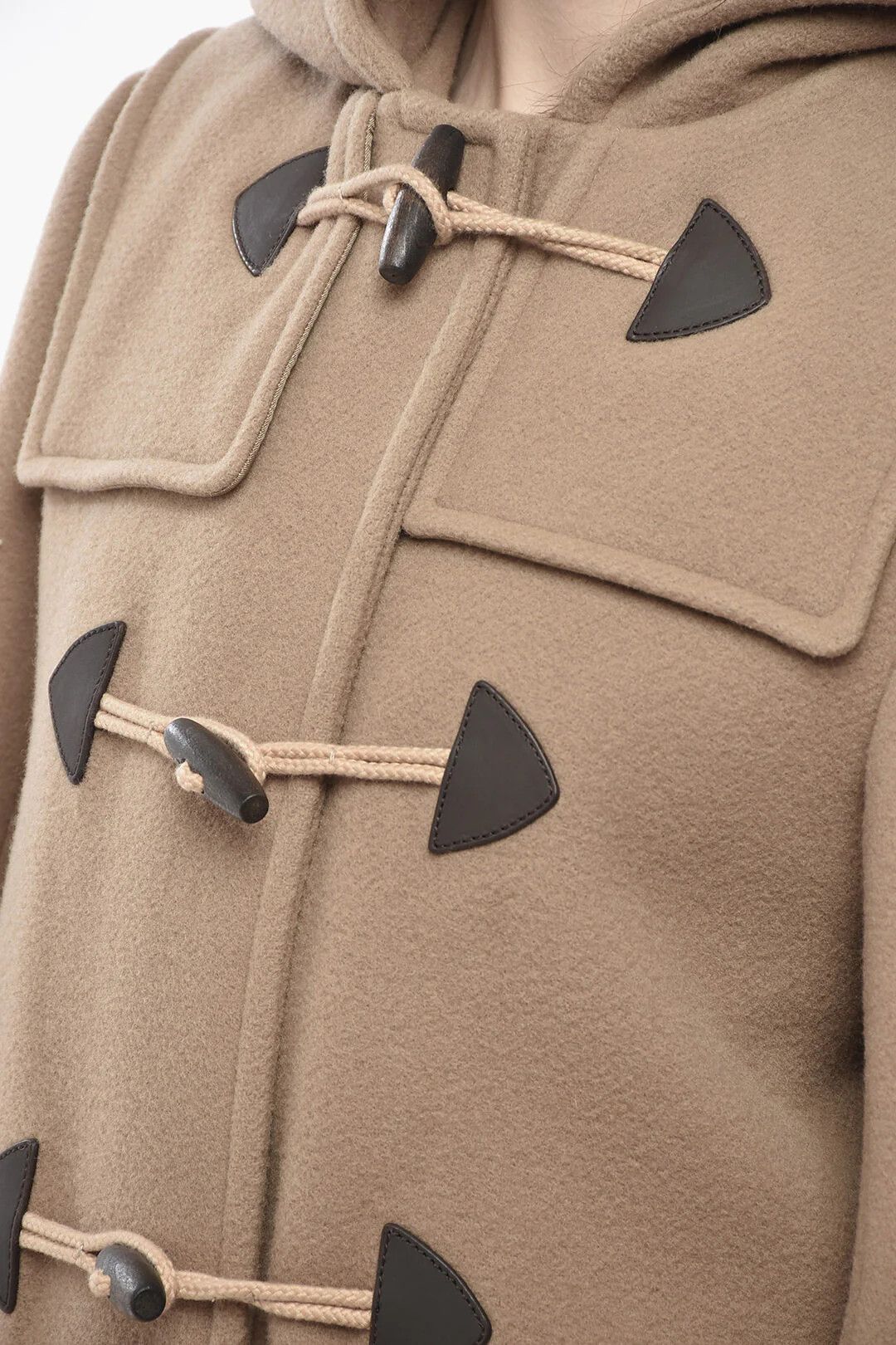 Prada og1mm0426 Wool Coat in Beige Size M / US 6-8 / IT 42-44 - 3 Thumbnail