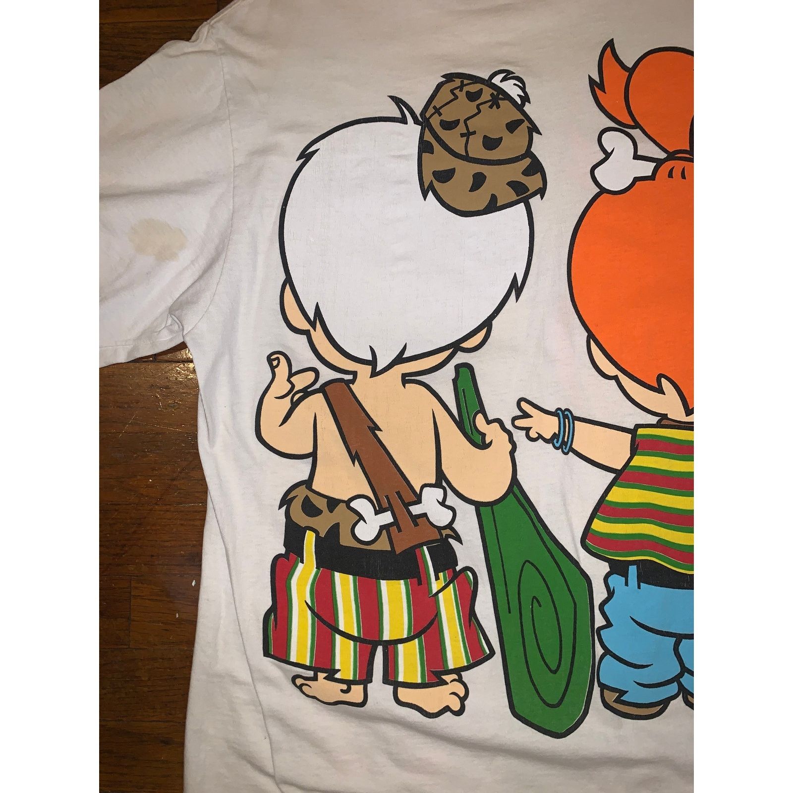 Other × Vintage Flintstones Bamm-Bamm Pebbles Tee Single Stitch AOP XL White Size US XL / EU 56 / 4 - 15 Thumbnail