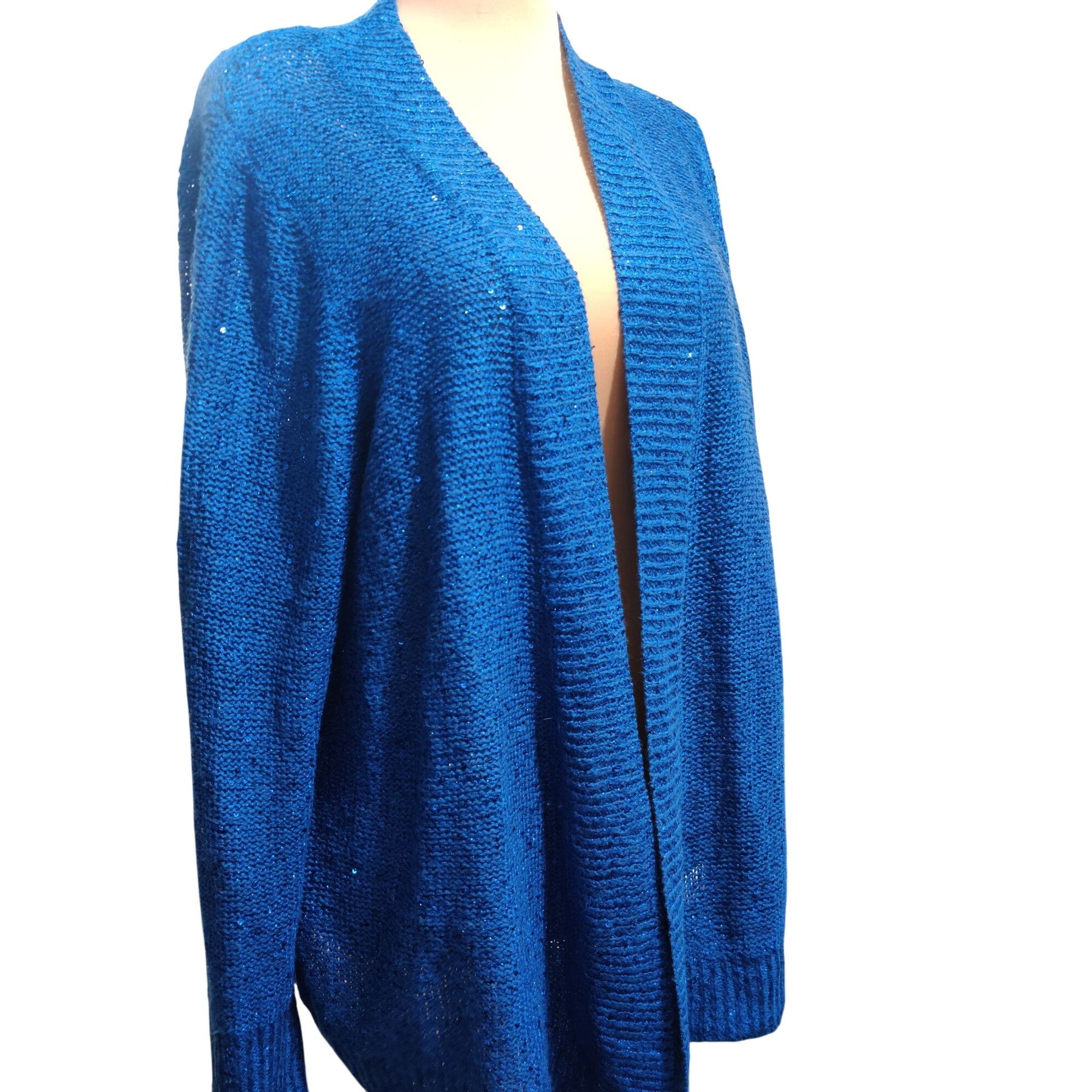Other White Stag XXL 20 Womens Plus Size Sweater Blue Sequin Knit Size XXL / US 16-18 / IT 52-54 - 10 Thumbnail