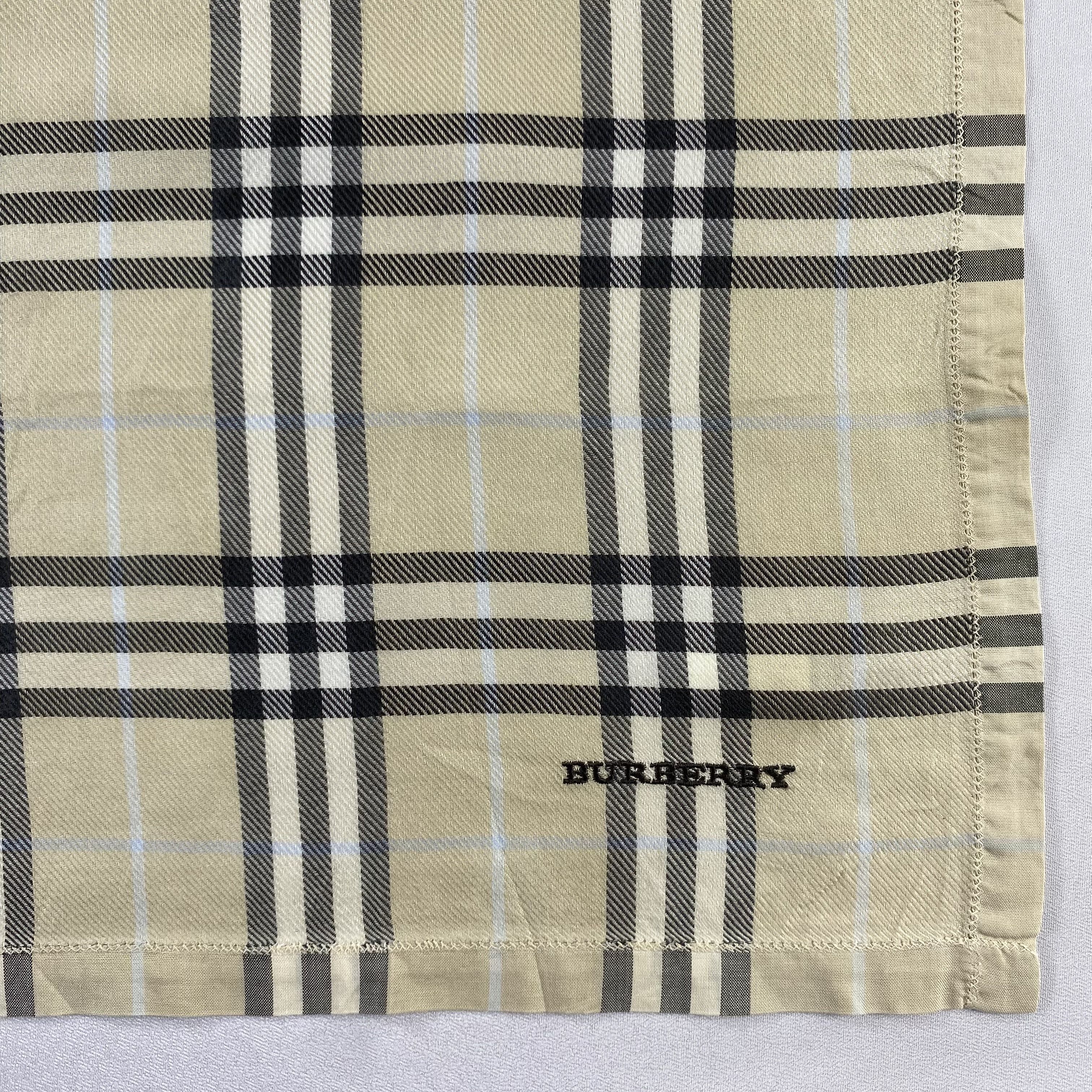 Burberry × Vintage Burberry Handkerchief / Neckerchief / Bandana-P1797 Size ONE SIZE - 3 Thumbnail