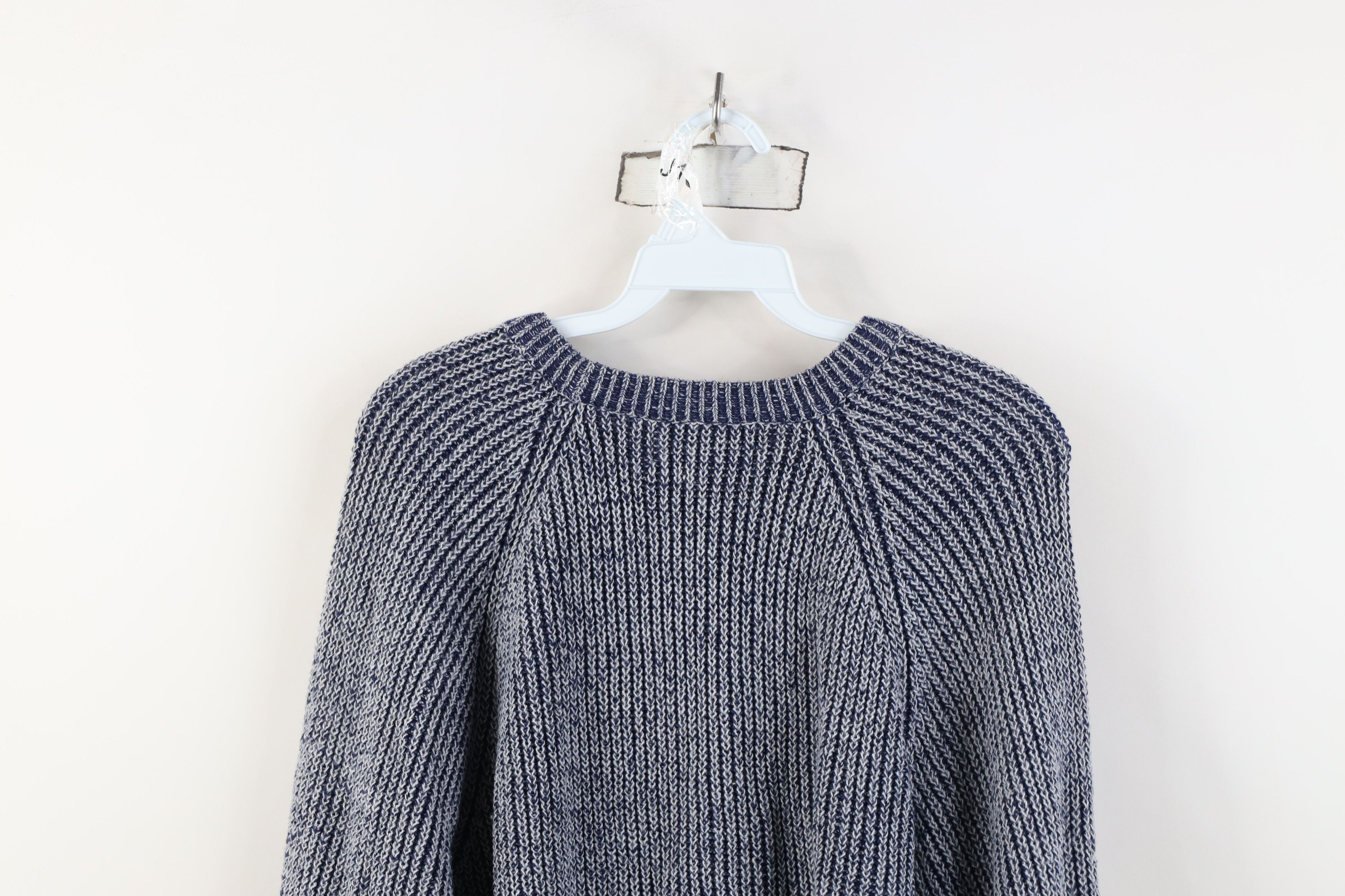 Vintage Vintage 90s Streetwear Chunky Ribbed Knit Crewneck Sweater Size L / US 10 / IT 46 - 9 Thumbnail