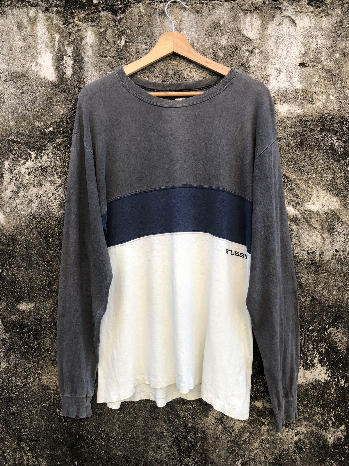 Stussy × Vintage Rare🔥 Vintage 80s Stussy LongSleeve Tshirt Distressed Size US L / EU 52-54 / 3 - 1 Thumbnail