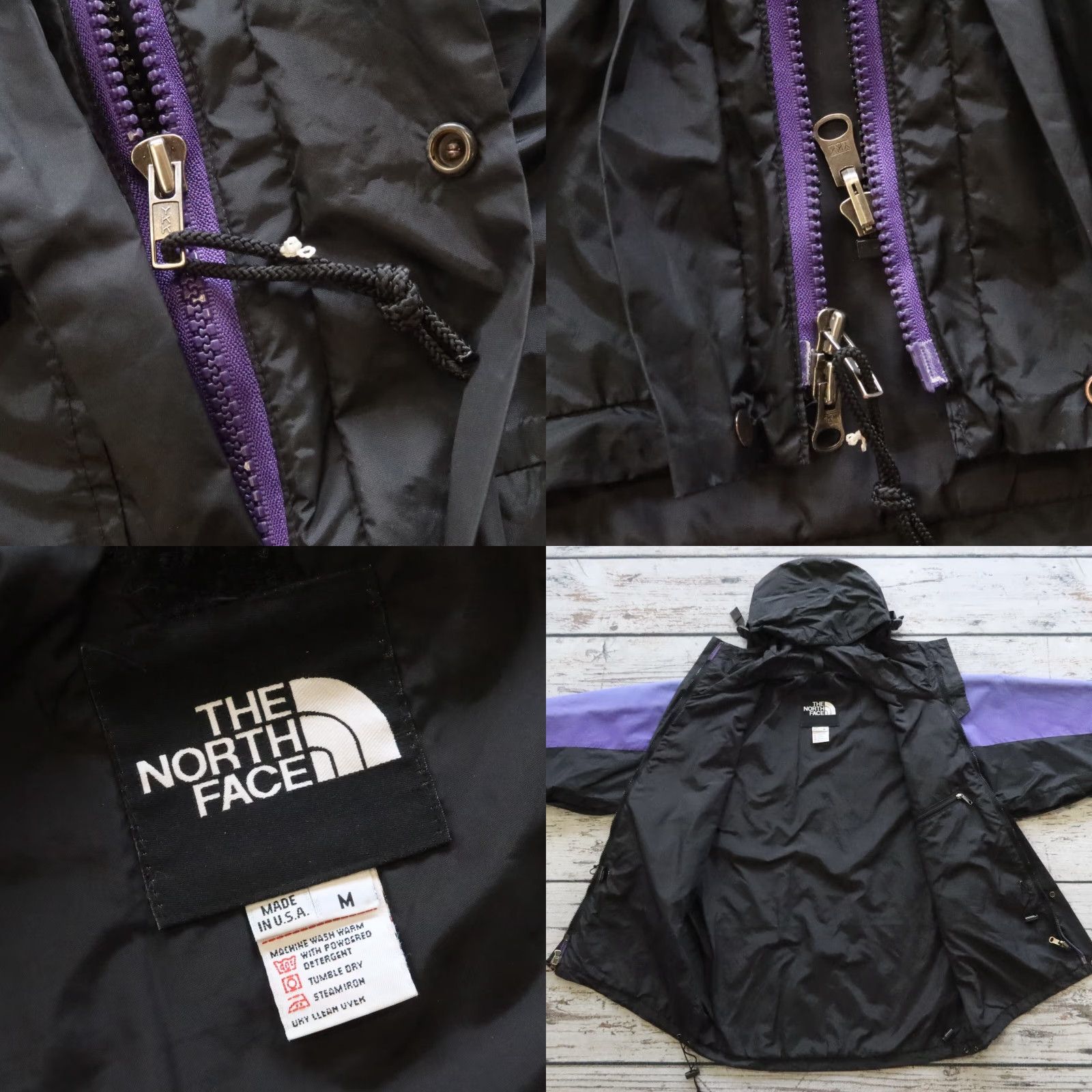 The North Face VINTAGE The North Face Jacket Mountain Parka M Purple Men's 90s USA Made Parka Jacket Size US M / EU 48-50 / 2 - 8 Thumbnail