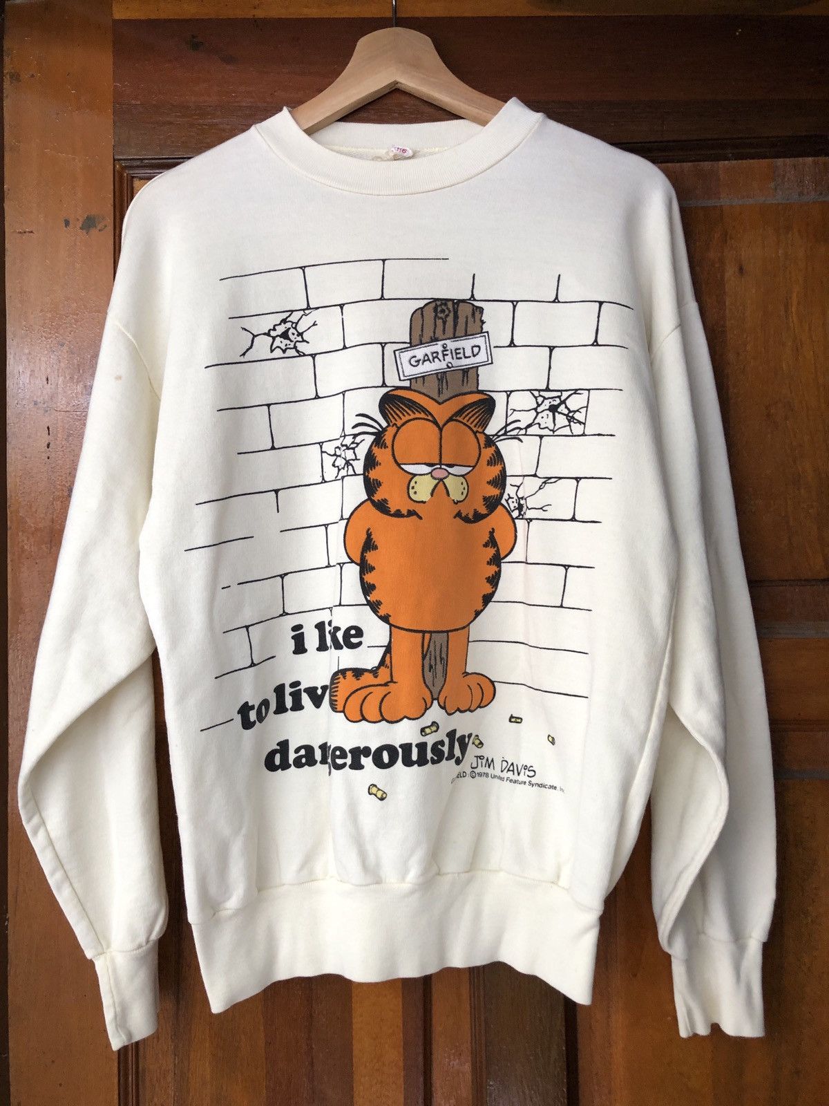 Vintage Vintage 1978 Garfield Sweatshirt Pullover RARE Size US M / EU 48-50 / 2 - 1 Thumbnail