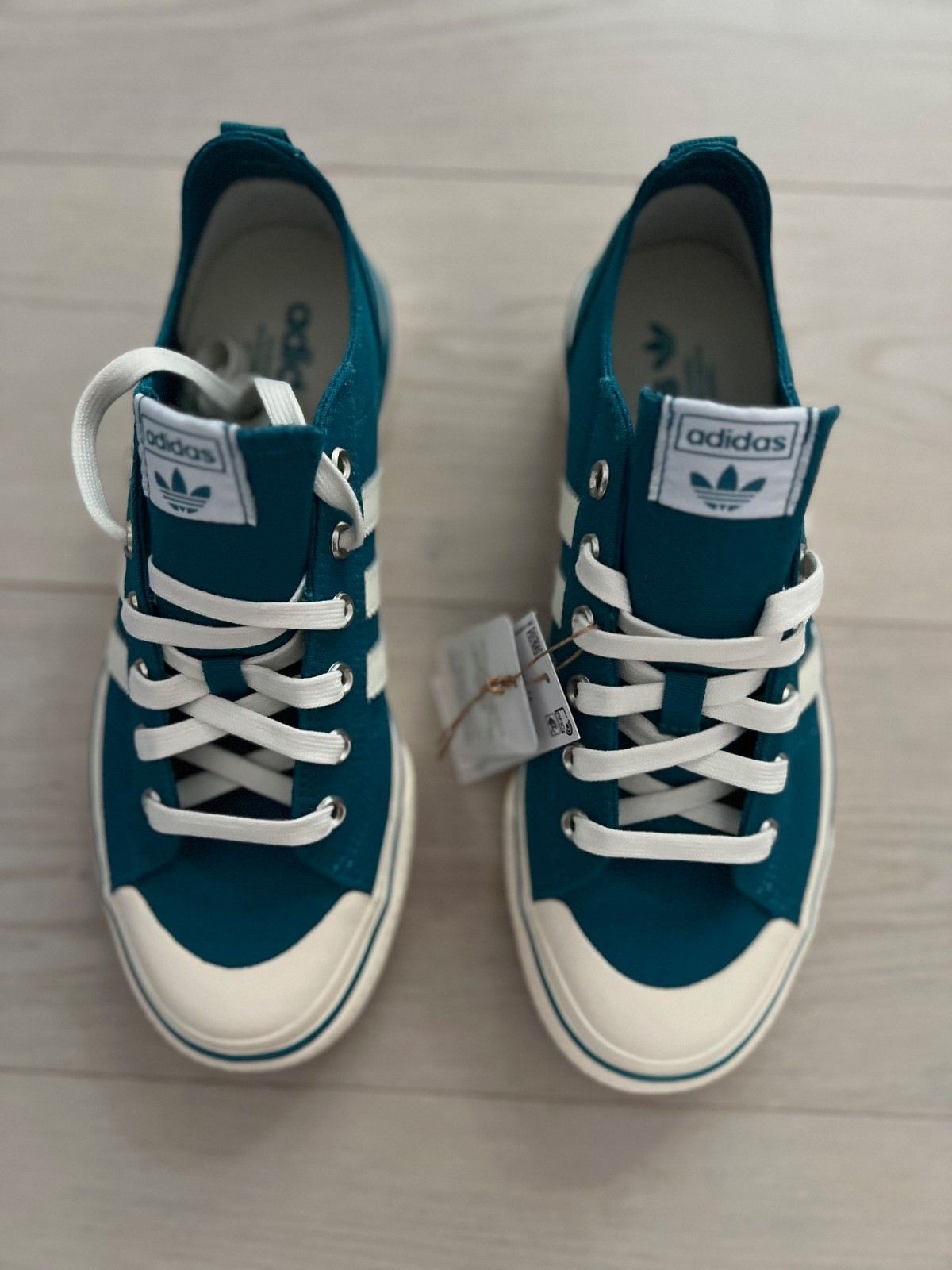Adidas Adidas HQ8566 NIzza RF 74 Shoes Teal / Off White ( 8 ) Size US 8 / EU 41 - 4 Thumbnail