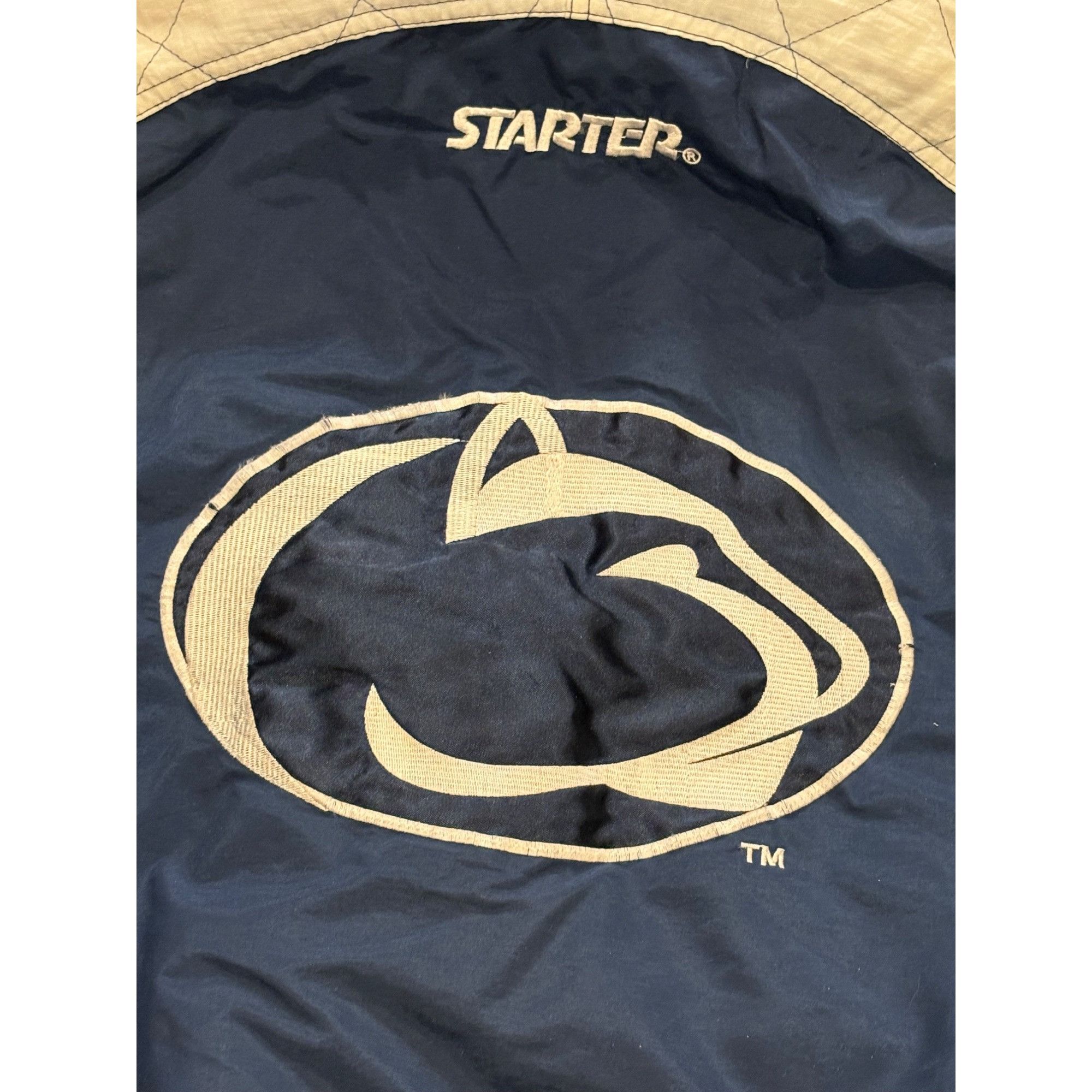 Starter Vintage 1990's Starter Penn State Nittany Lions Hooded Puffe Size US XL / EU 56 / 4 - 6 Thumbnail