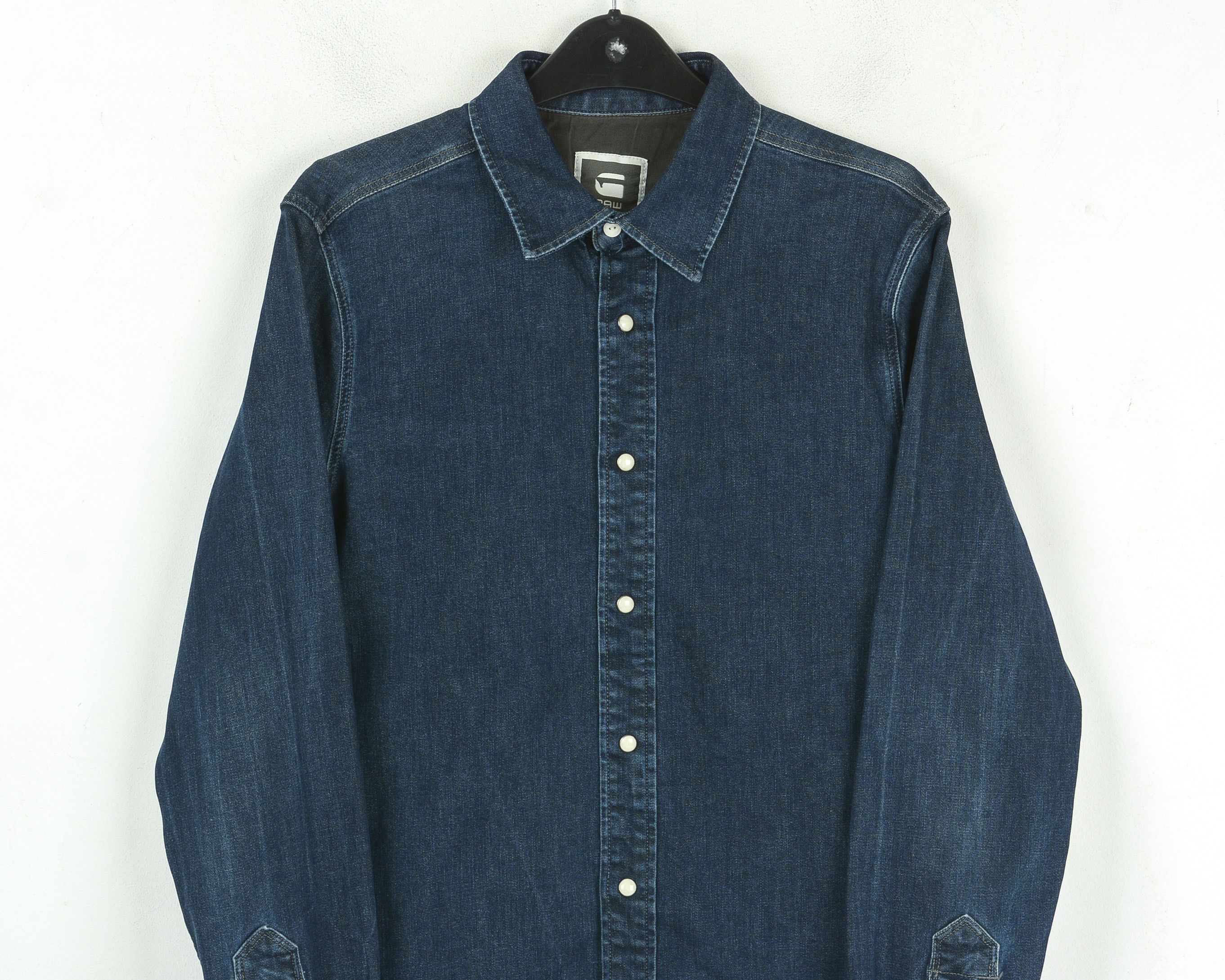 G-Star Type C Clean Shirt M Slim Fit Long Sleeve Denim Pearl Snap Size US M / EU 48-50 / 2 - 2 Thumbnail