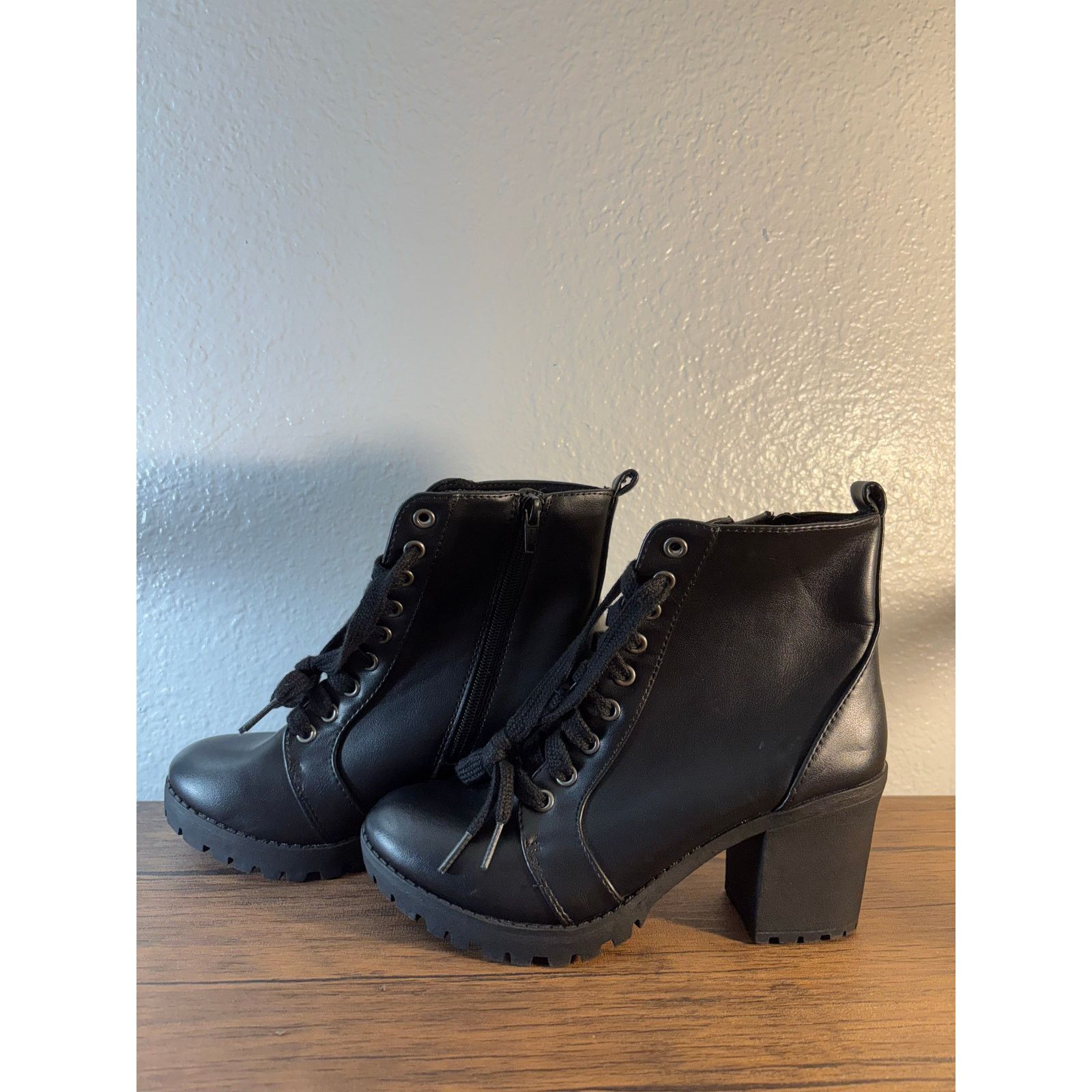 The Unbranded Brand Time and Tru Moto Booties Size 7 Size US 7 / IT 37 - 2 Thumbnail