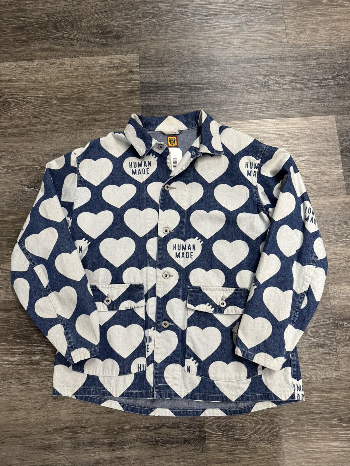 Human Made Human Made Heart Denim Coverall Jacket Size US L / EU 52-54 / 3 - 1 Thumbnail