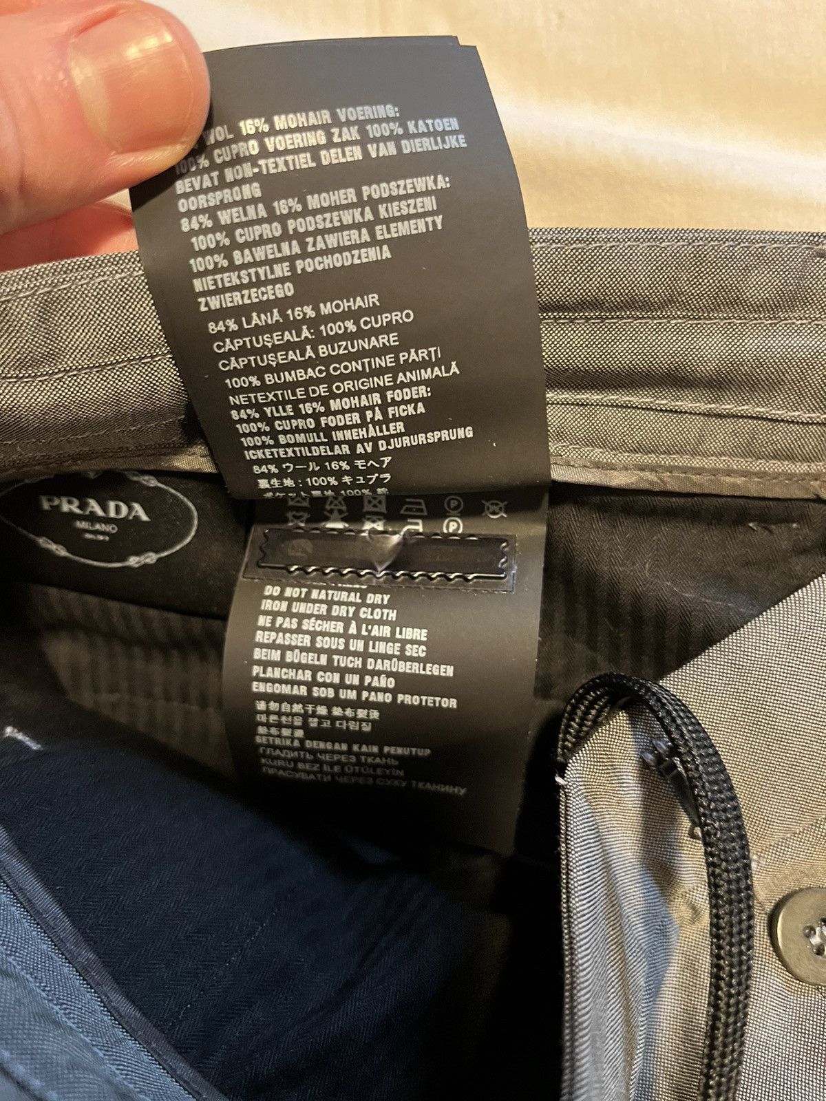 Prada Prada velcro wool trousers. Size US 31 - 11 Thumbnail