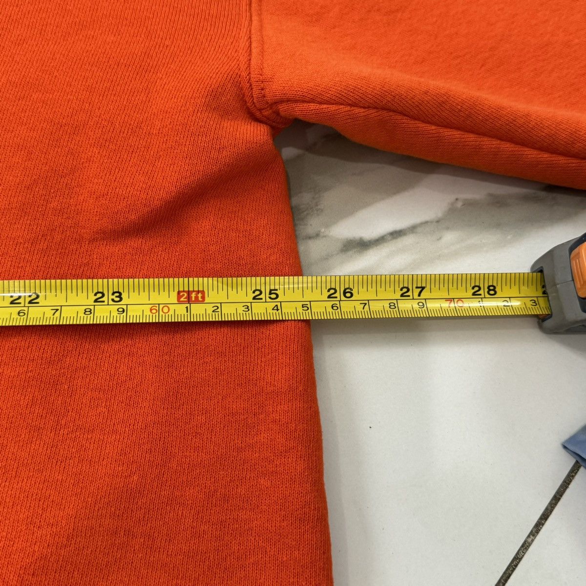 Russell Athletic × Vintage VINTAGE ORANGE RUSSELL ATHLETIC HOODIE! Size US XL / EU 56 / 4 - 8 Thumbnail