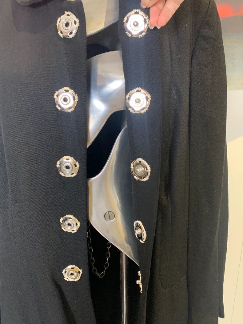 Comme des Garcons Comme Des Garcons Cute black stitched button jacket Size S / US 4 / IT 40 - 6 Thumbnail
