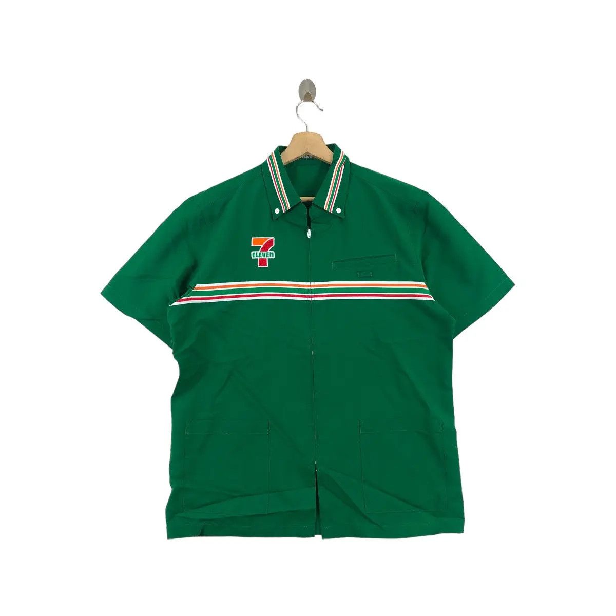 Vintage Vintage 90’ 7 ELEVEN WORKER Convenient Store Green Uniform Size US L / EU 52-54 / 3 - 1 Thumbnail
