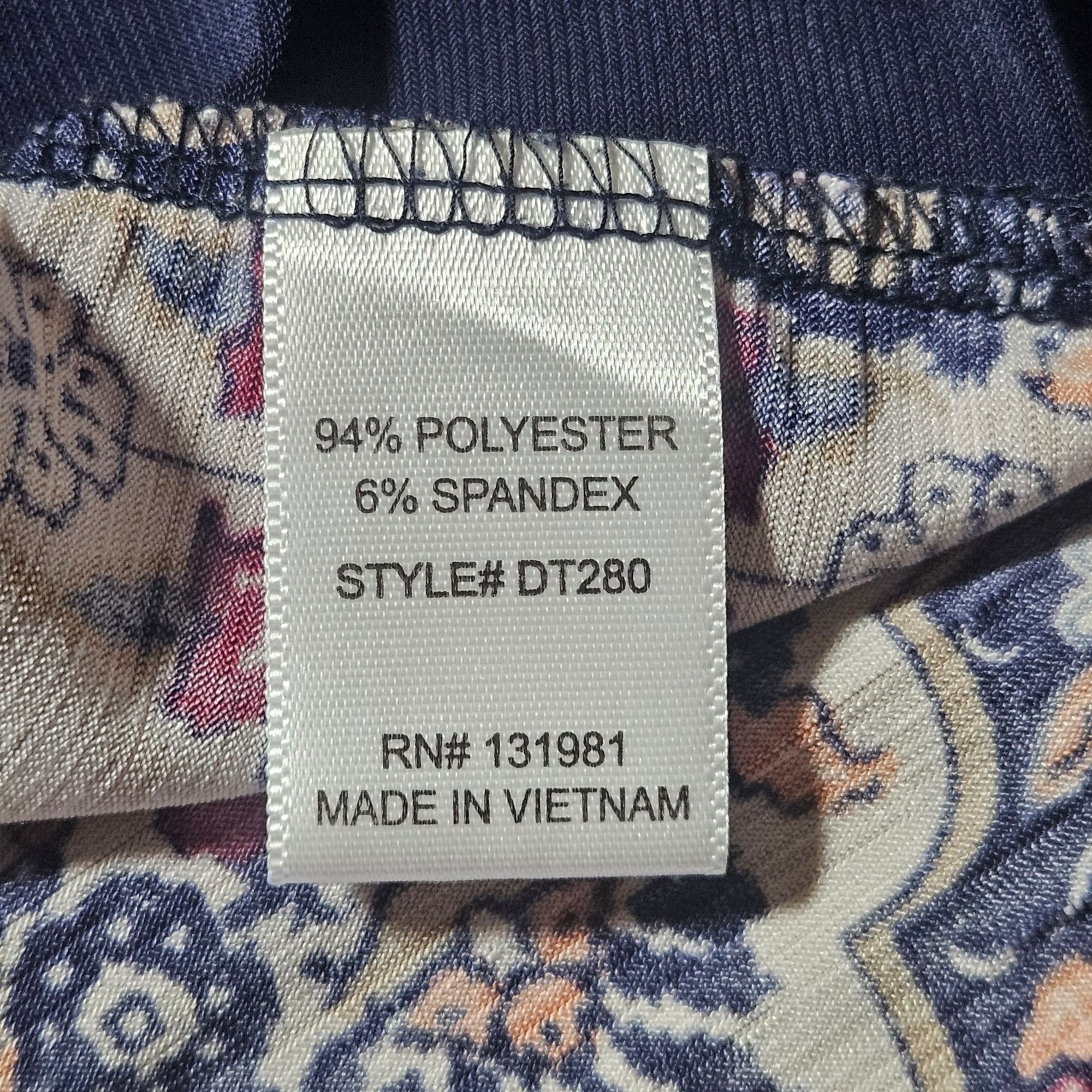 Other Naïf Women Sleeveless Floral Top Navy Beige L Boho Quiet Lux Size L / US 10 / IT 46 - 9 Thumbnail