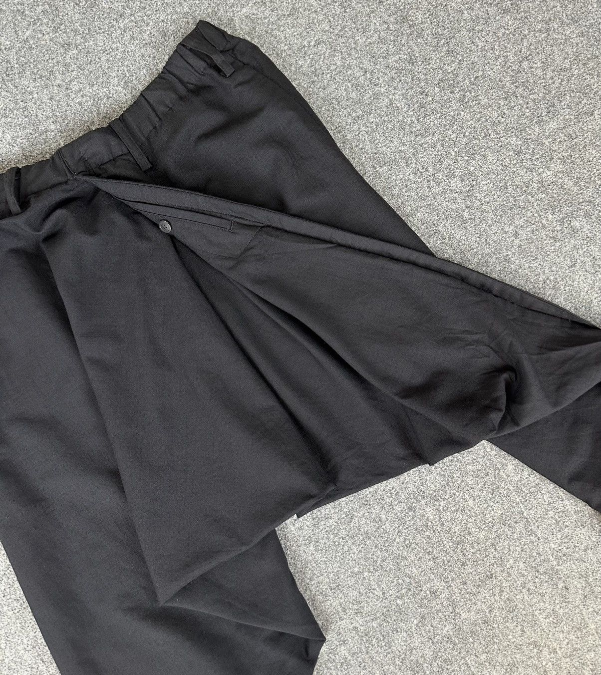 Issey Miyake Issey Miyake - S/S17 Sarouel Asymmetrical Drop Crotch Pants Size US 32 / EU 48 - 4 Thumbnail