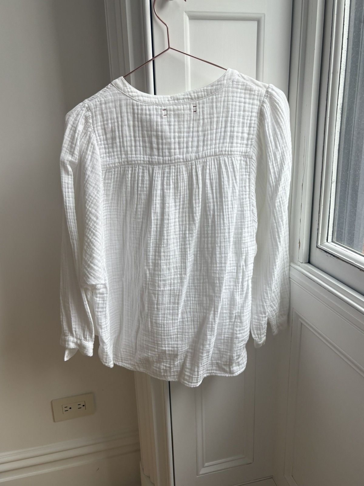 Xirena Medium Classic Xirena White Gauze Button Up Size S / US 4 / IT 40 - 6 Thumbnail