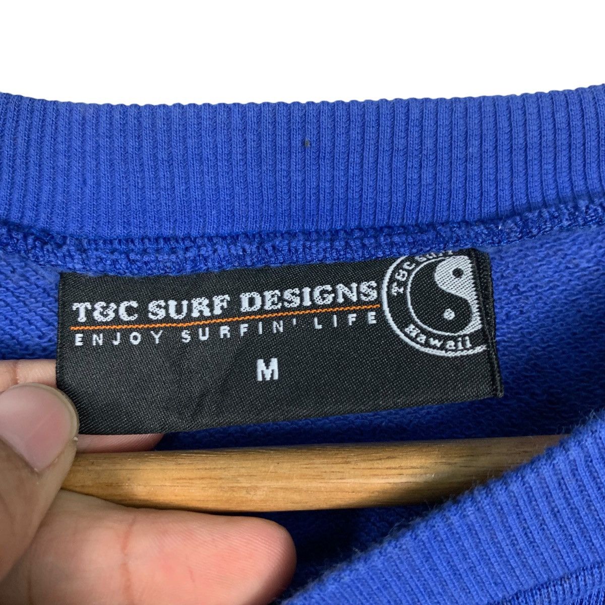 Japanese Brand T&C SURF DESIGNS Hawaii Taichi Big Logo Sweatshirt #1922-C83 Size US M / EU 48-50 / 2 - 11 Thumbnail