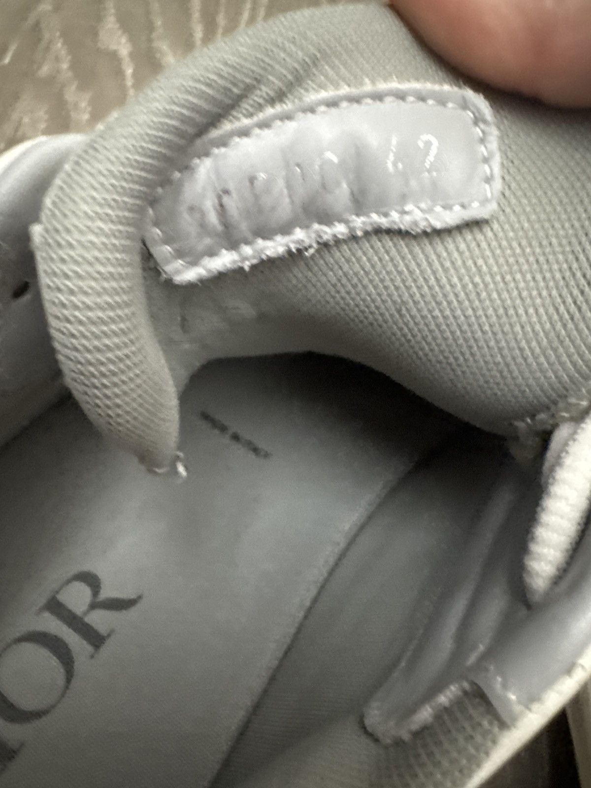 Dior Dior B22 Sneakers – White/Grey Size 42– Excellent Condition Size US 9 / EU 42 - 6 Thumbnail