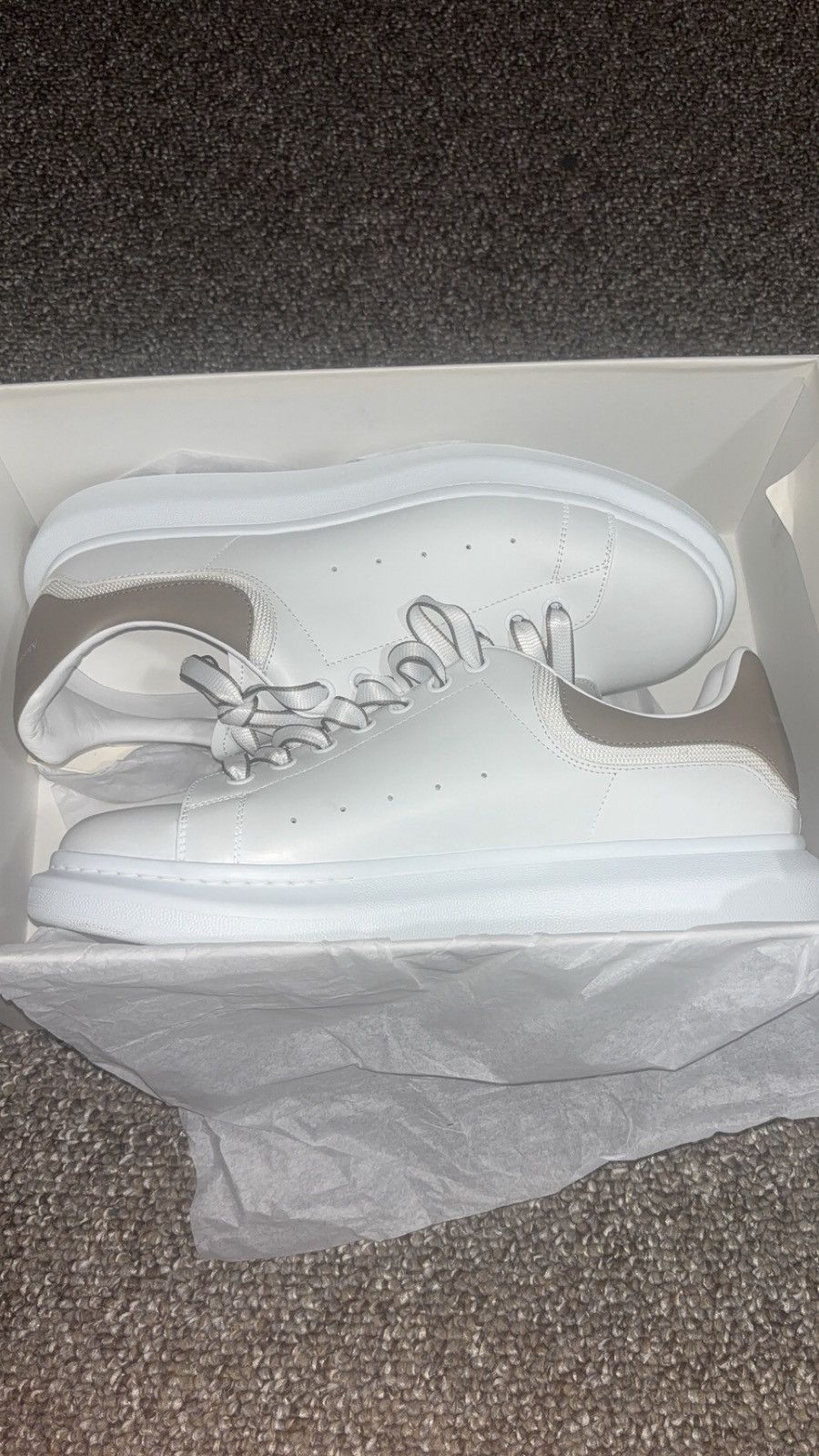 Alexander McQueen White stone Alexander mcqueens Size US 12 / EU 45 - 1 Thumbnail