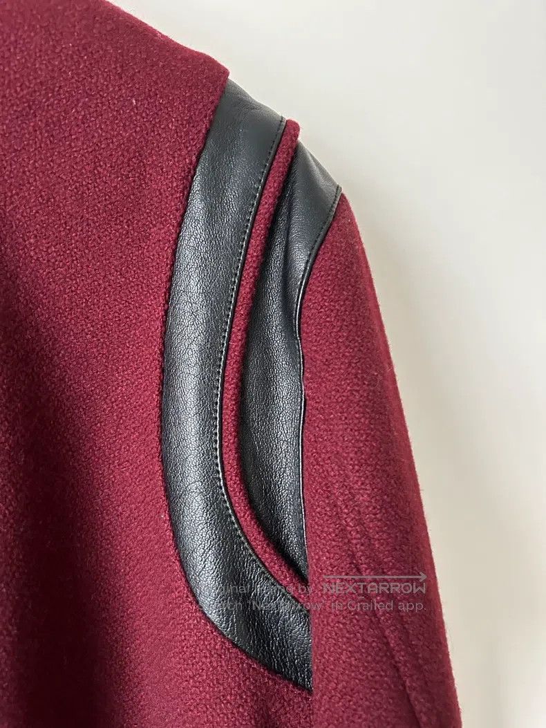 Saint Laurent Paris Saint Laurent Paris Burgundy and black wool mixed leather Size US M / EU 48-50 / 2 - 4 Thumbnail