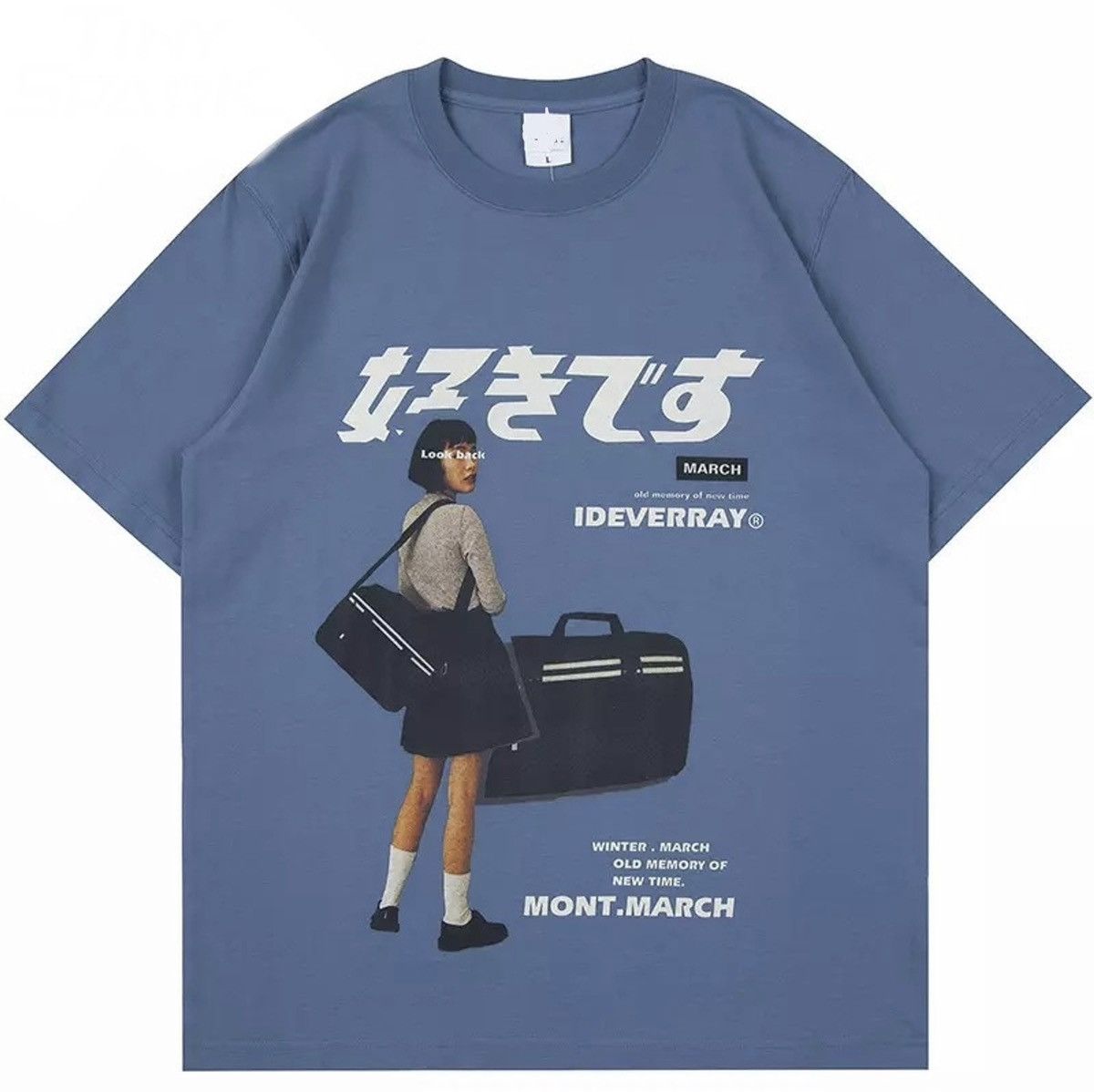Japanese Brand Japanese Style Blue T-shirt Tee Short Sleeve Shirt Size US L / EU 52-54 / 3 - 1 Thumbnail