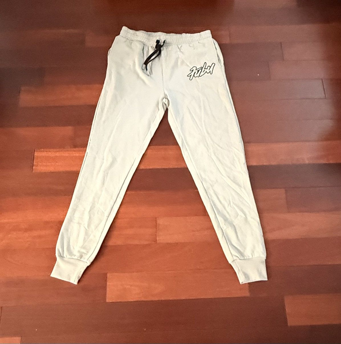 Fubu Y2K Fubu Logo Light Gray Sweat pants - Size Small Size US 34 / EU 50 - 1 Thumbnail