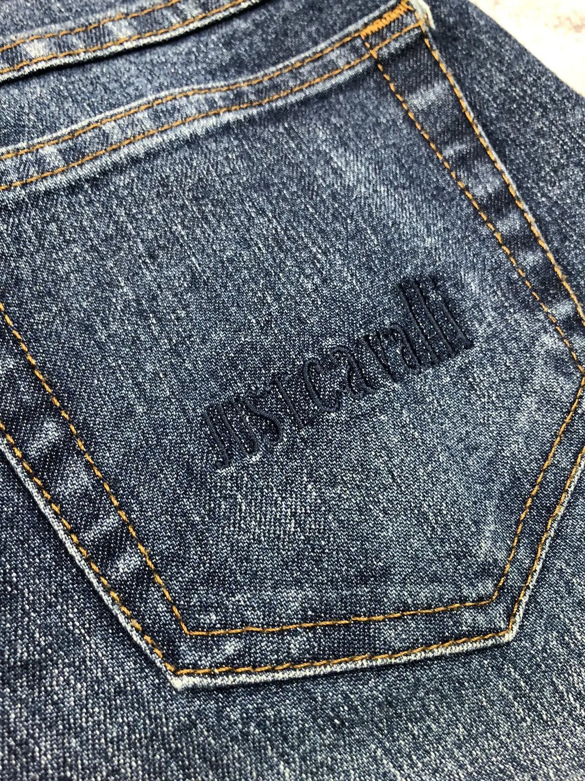 Just Cavalli JUST CAVALLI Vintage 90s Jeans Blue Lizard Snakeskin 38 Size 29" - 12 Thumbnail
