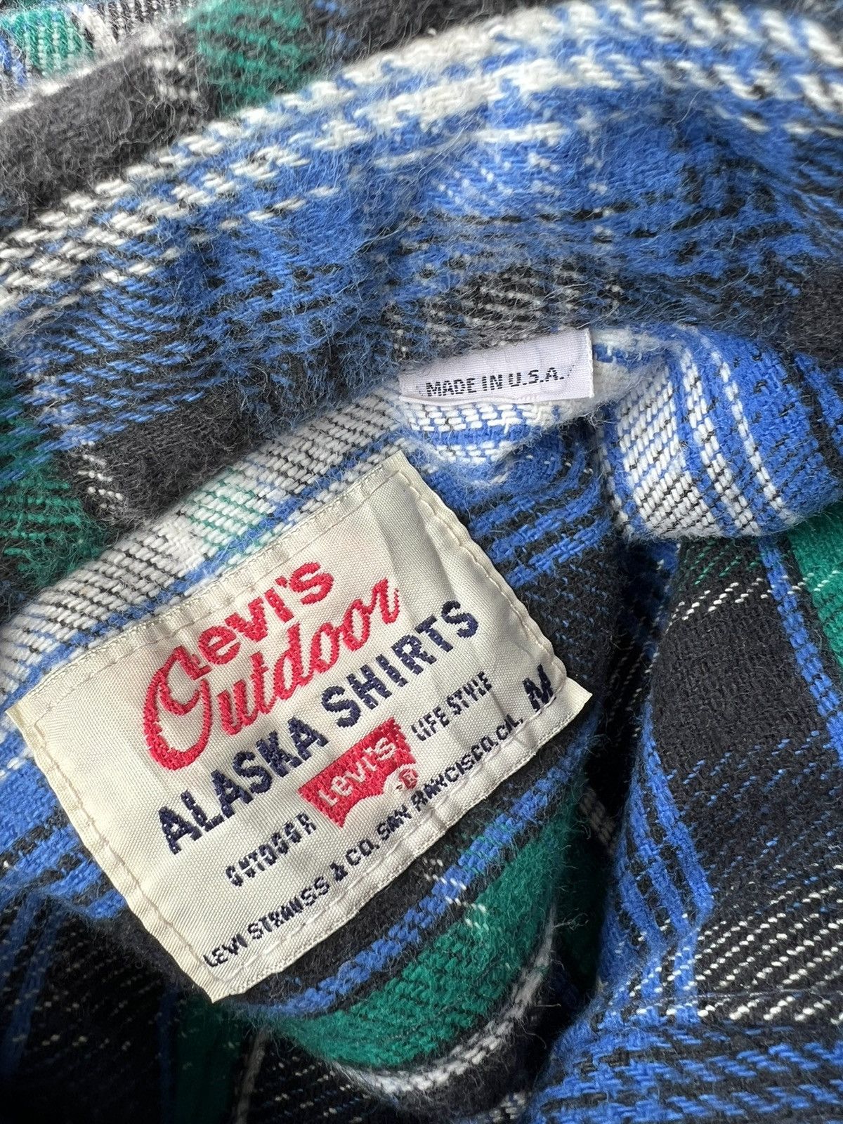 Flannel Vintage 1994 Levi’s Alaska Outdoor Plaid Flannel Shirt Size US M / EU 48-50 / 2 - 20 Thumbnail