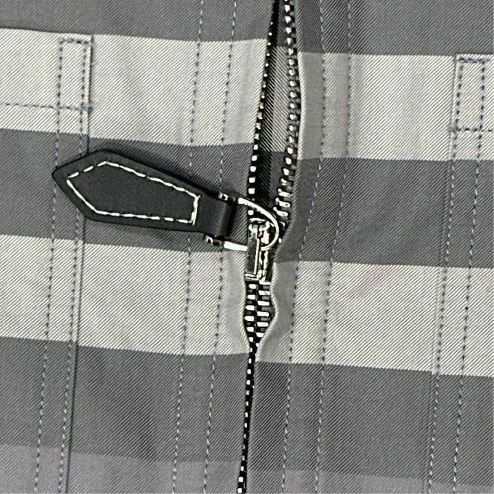 Burberry Burberry Burberry Gray Plaid Zip Long Sleeve Shirt-2507 Size US XS / EU 42 / 0 - 4 Thumbnail