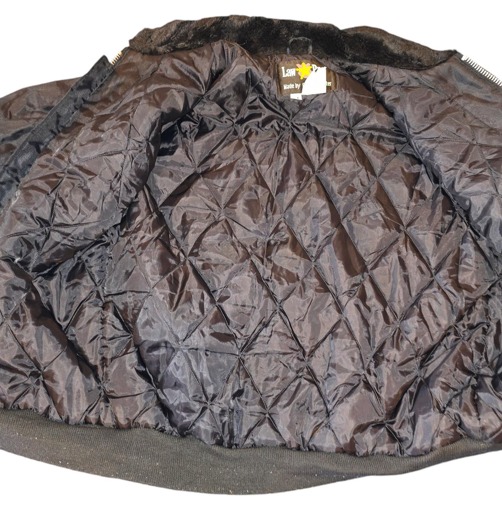 Designer Vintage Law Pro Faux Fur Collar Bomber Jacket Size US M / EU 48-50 / 2 - 3 Thumbnail