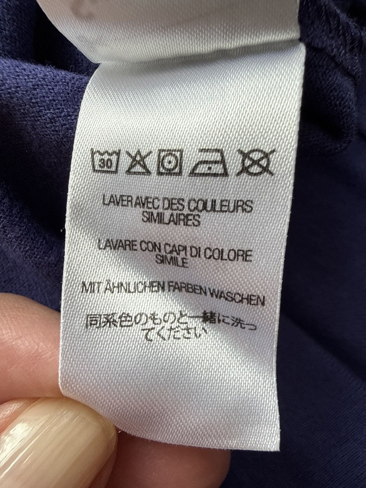 Supreme Supreme Gonz Nametag S/S Top Washed Navy Size US L / EU 52-54 / 3 - 6 Thumbnail