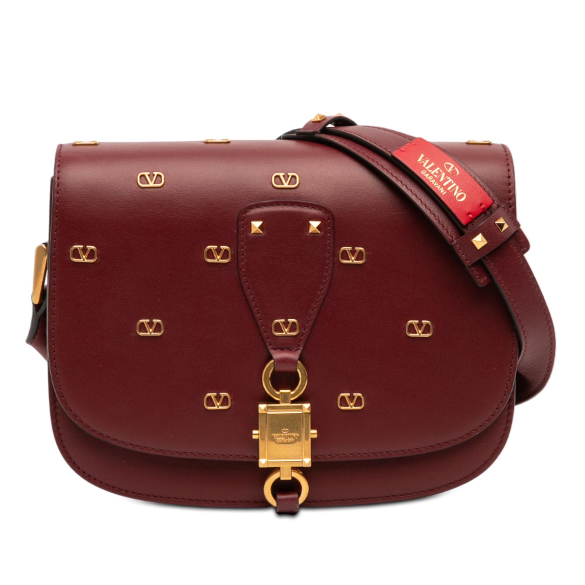 Valentino VLogo Embellished Leather Crossbody Size ONE SIZE - 1 Thumbnail